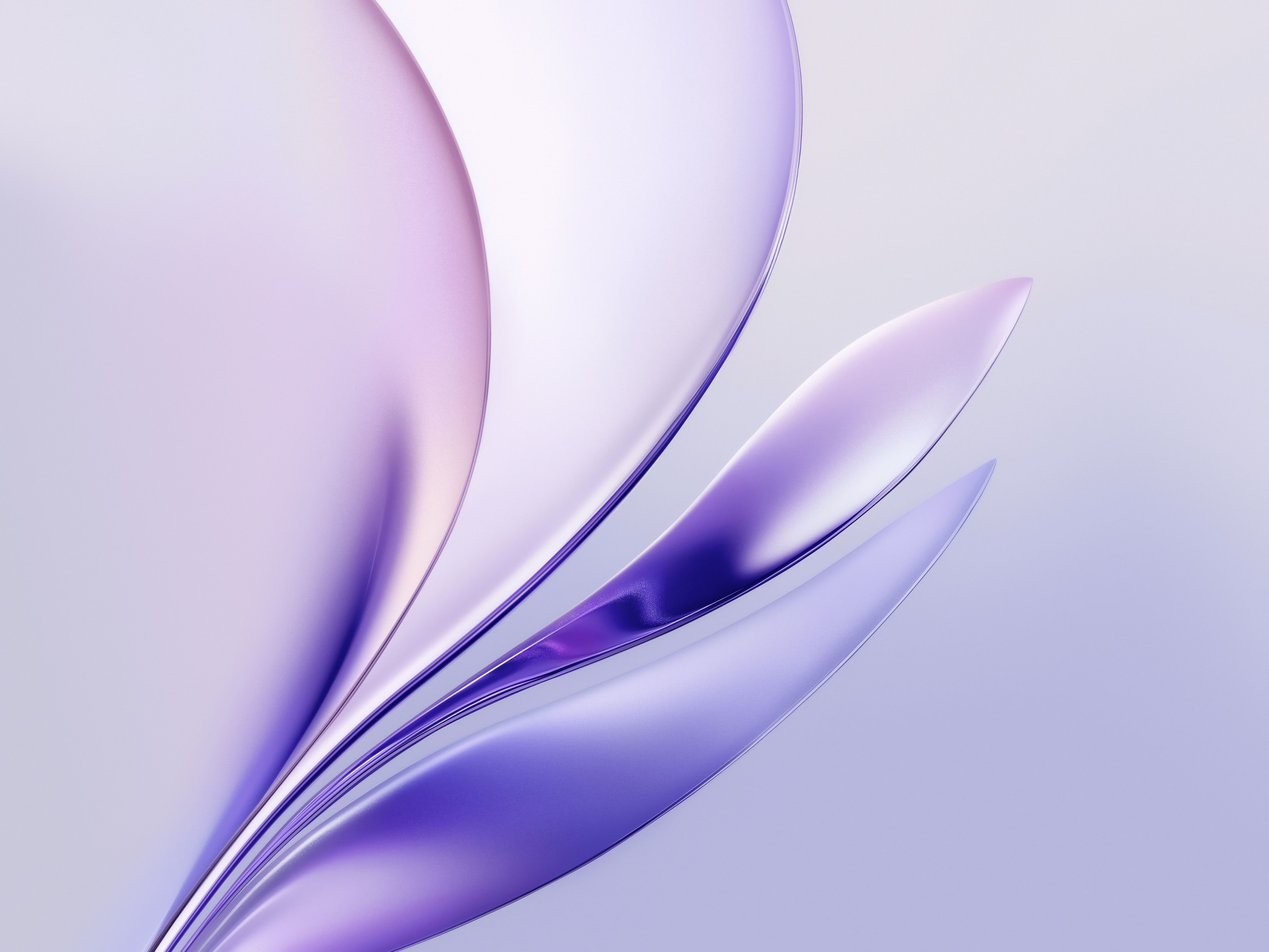 5120x3841 Glossy Wallpaper 4K, Purple abstract, Modern