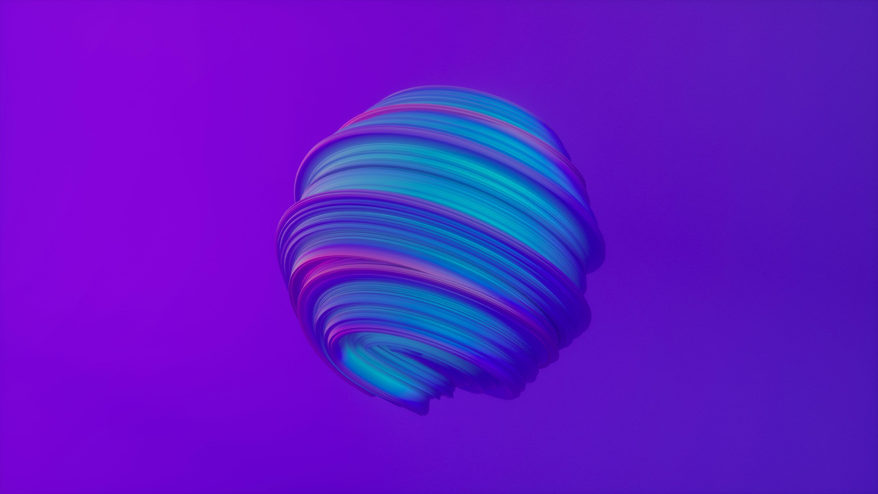 3000x1688 A purple liquid swirl on a black background photo