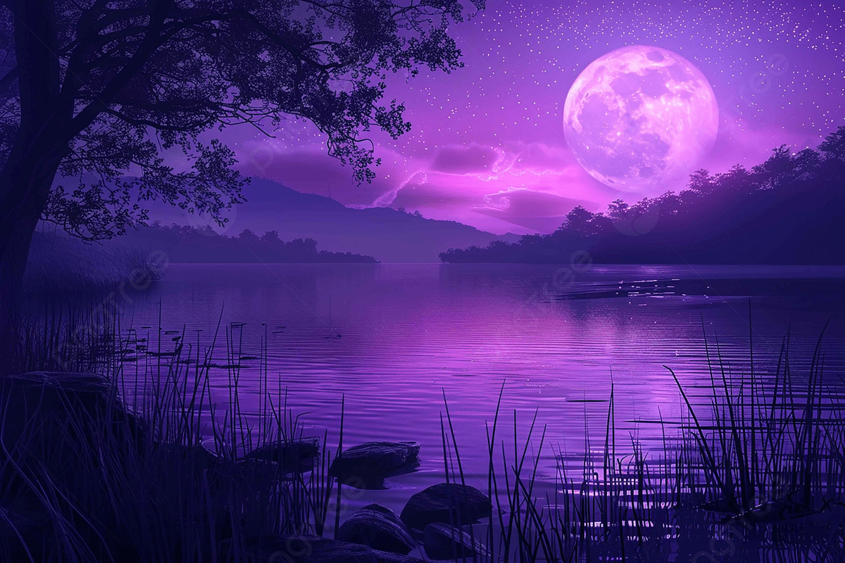 1200x800 Nice Romantic Beautiful Moonlight Purple HD Wallpaper Image, Beautiful, Romantic, Moonlight Background Image And Wallpaper for Free Download