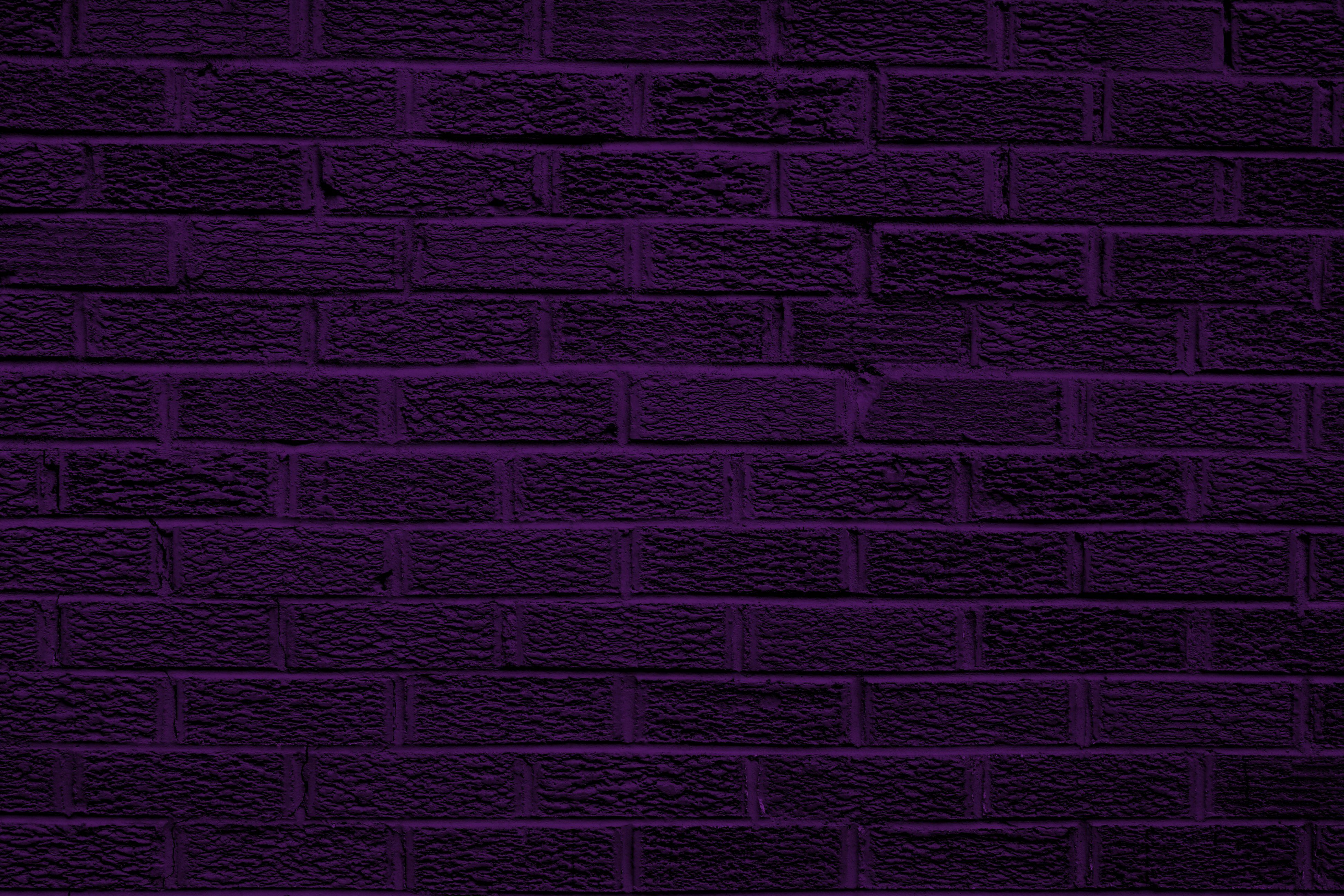 3888x2592 Dark Purple Brick Wall Texture