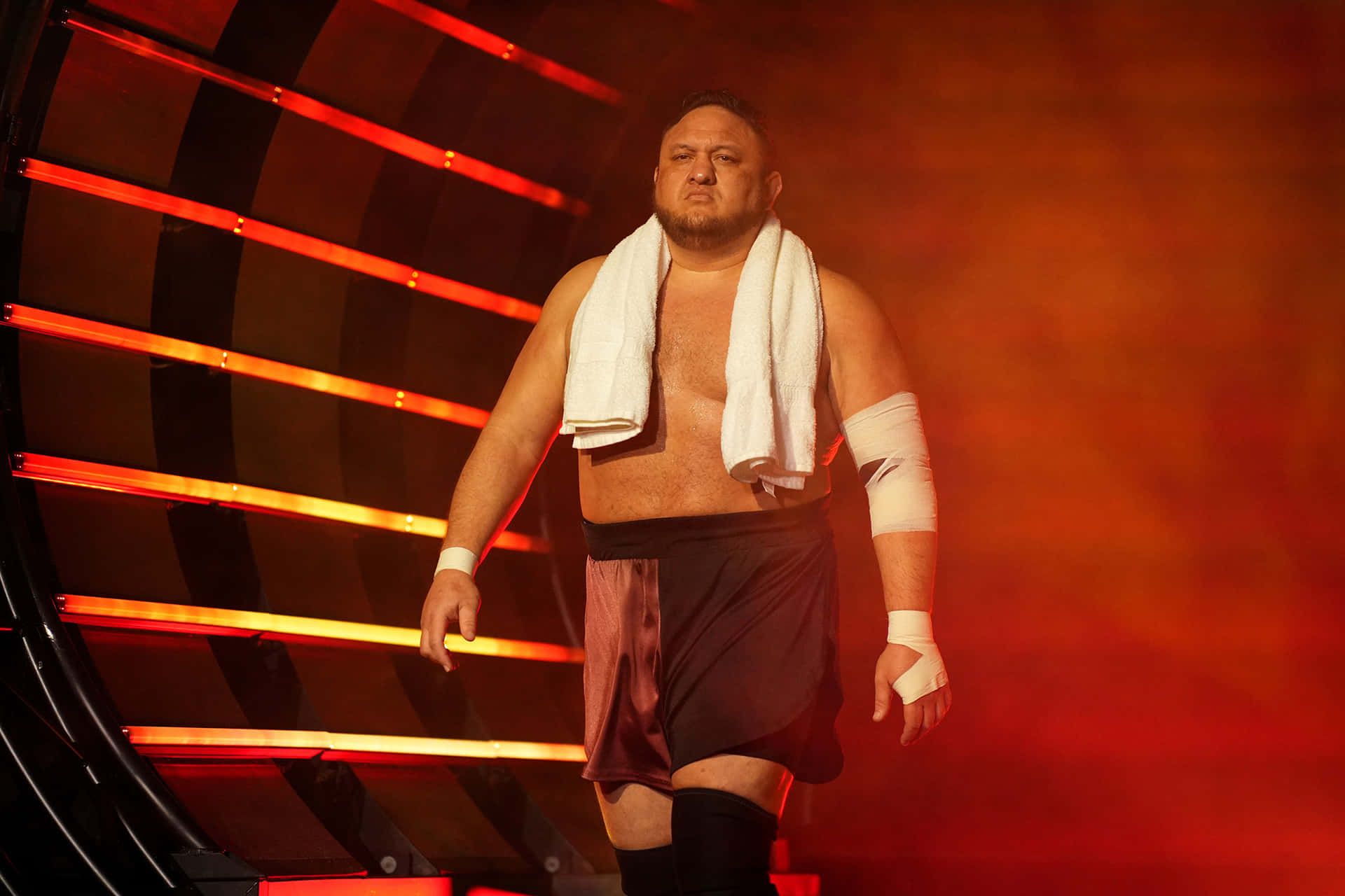 1920x1280 Download Samoa Joe All Elite Wrestling Entrance Wallpaper