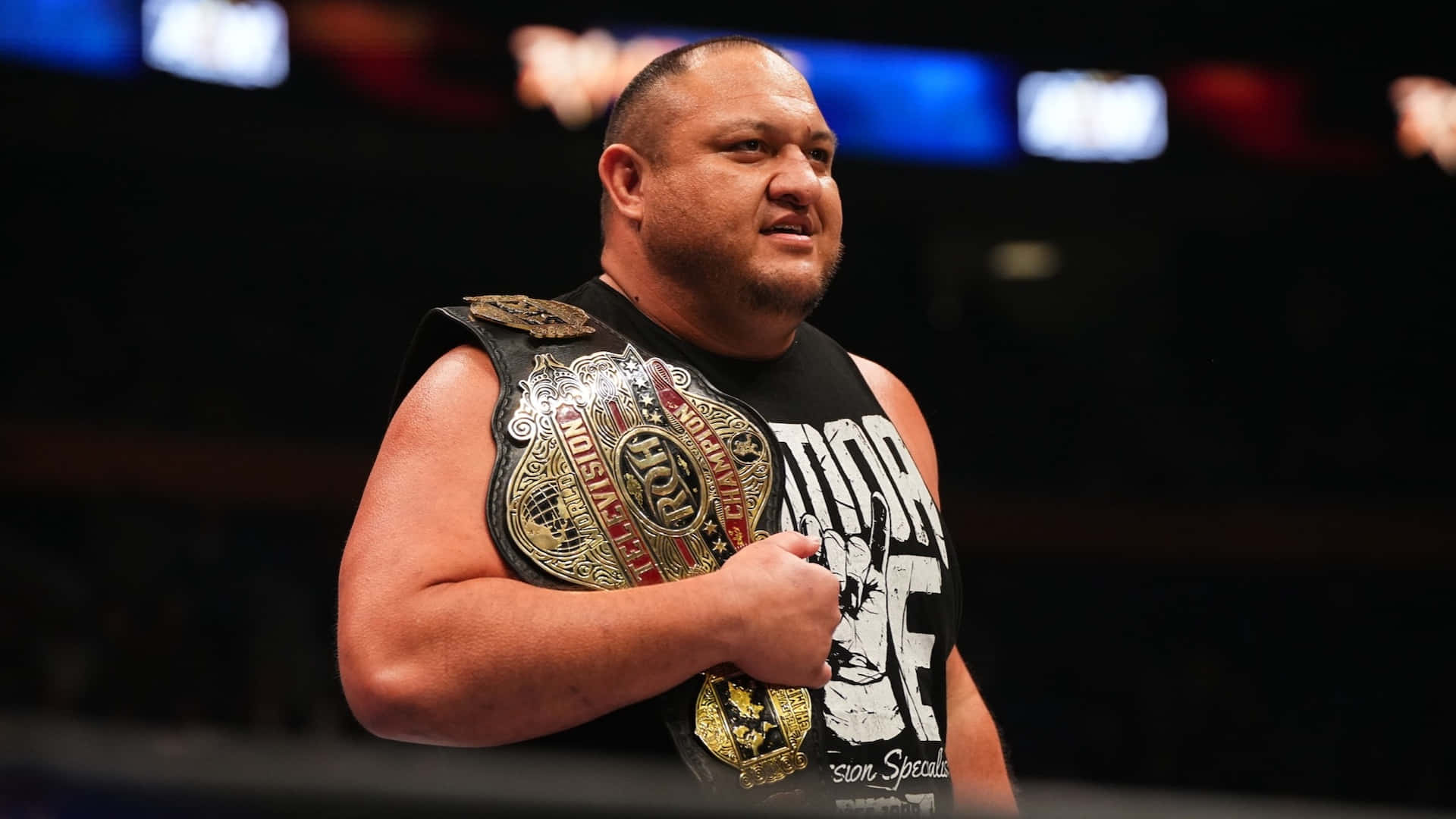 1920x1080 Download Samoa Joe AEW Championship Belt Wallpaper