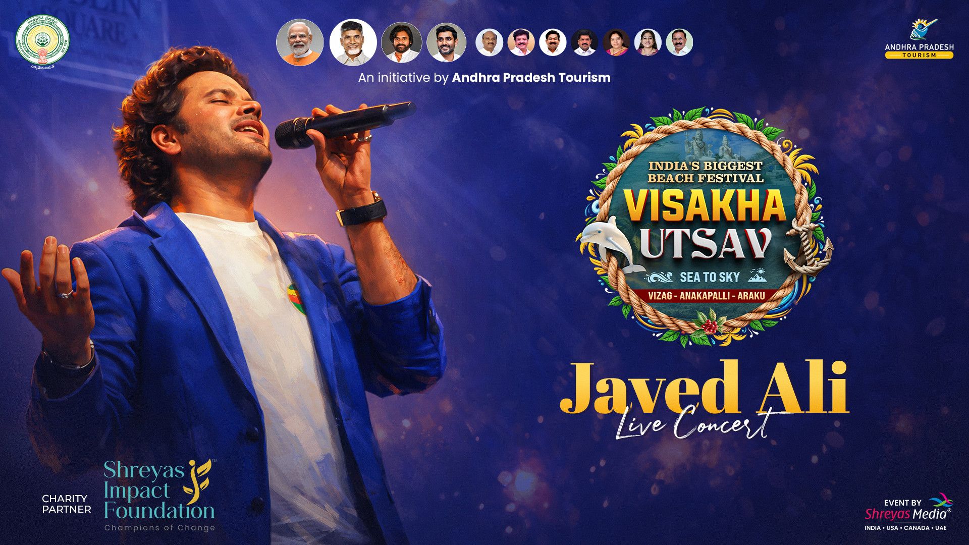 1920x1080 Javed Ali Live Concert. Vizag. Visakha Utsav 2026