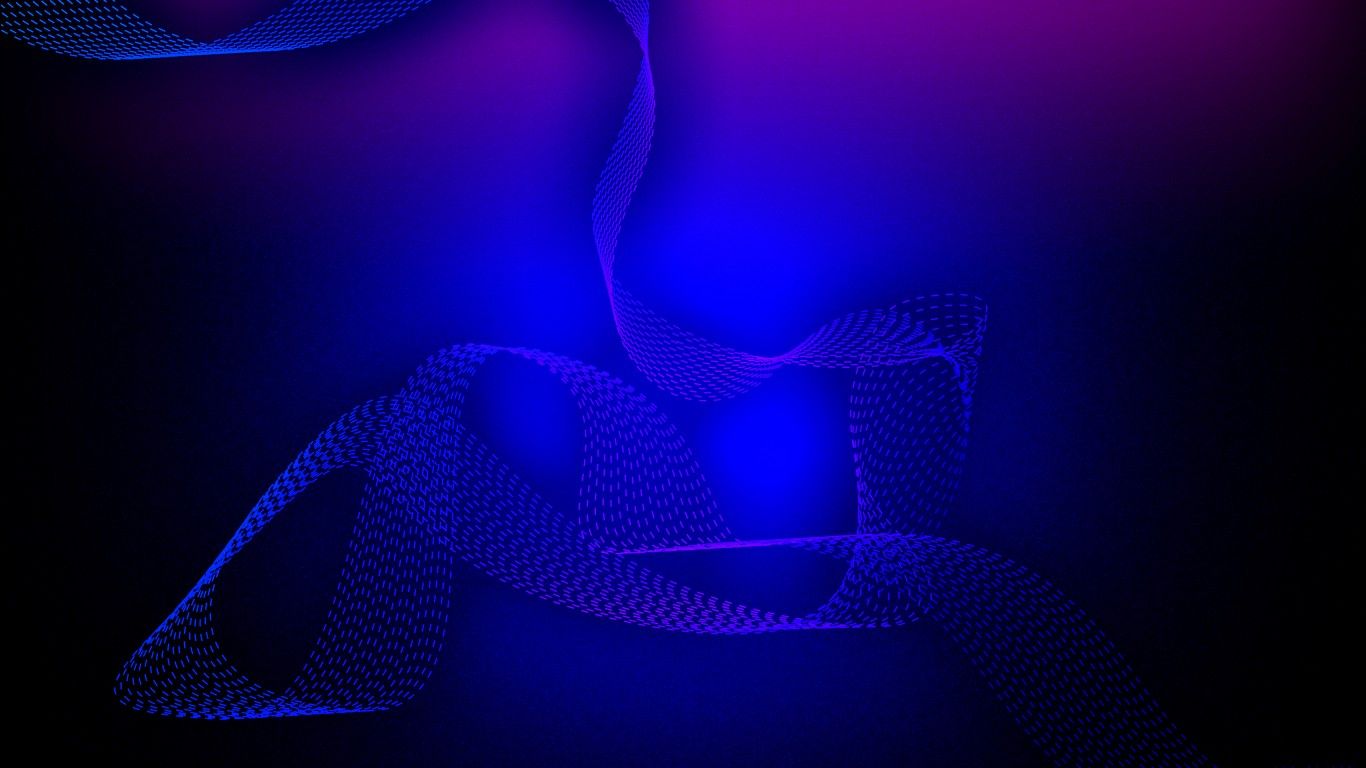 1366x768 Blue Ribbon 4K HD Abstract Wallpaper