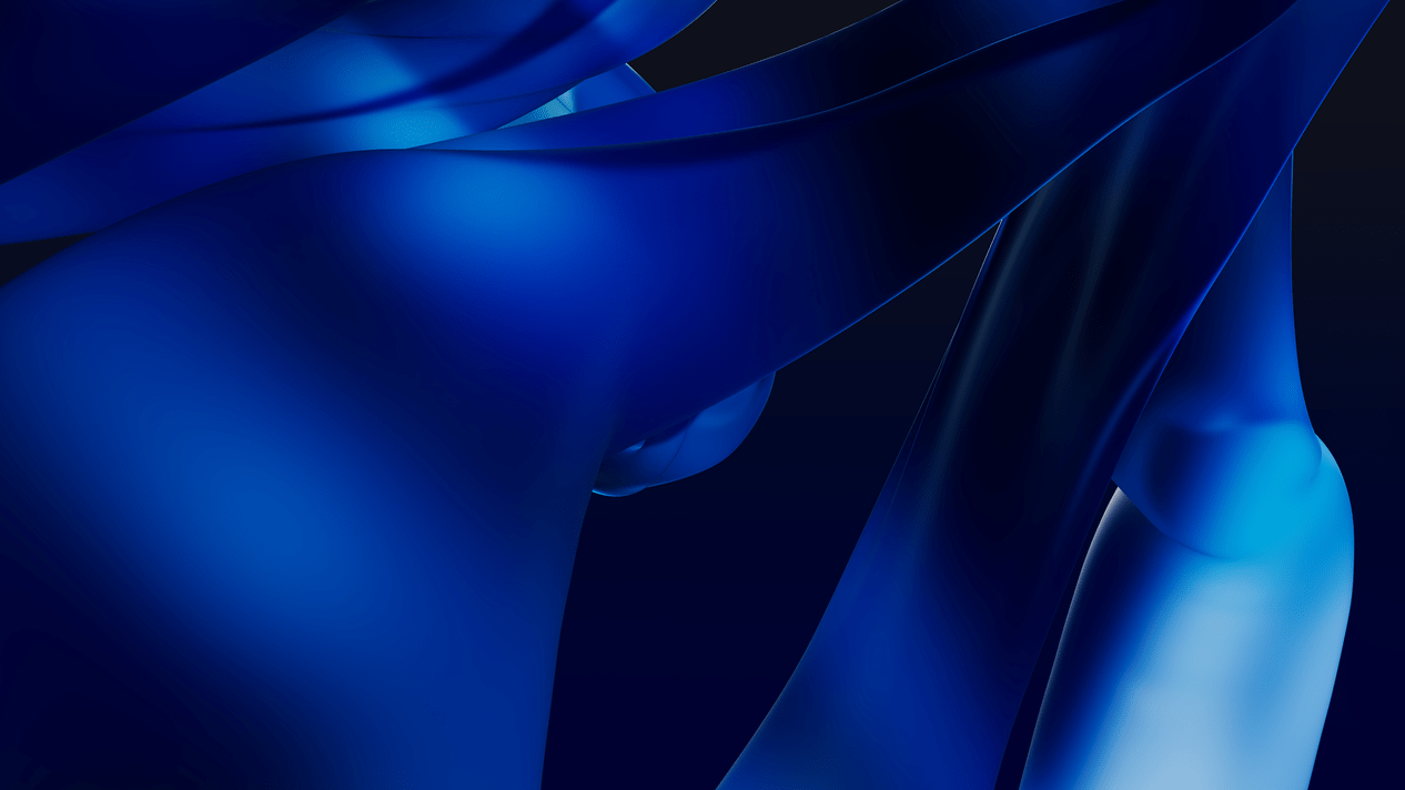 1266x712 Windows 11 Blue Abstract Flow 4K Wallpaperx2160