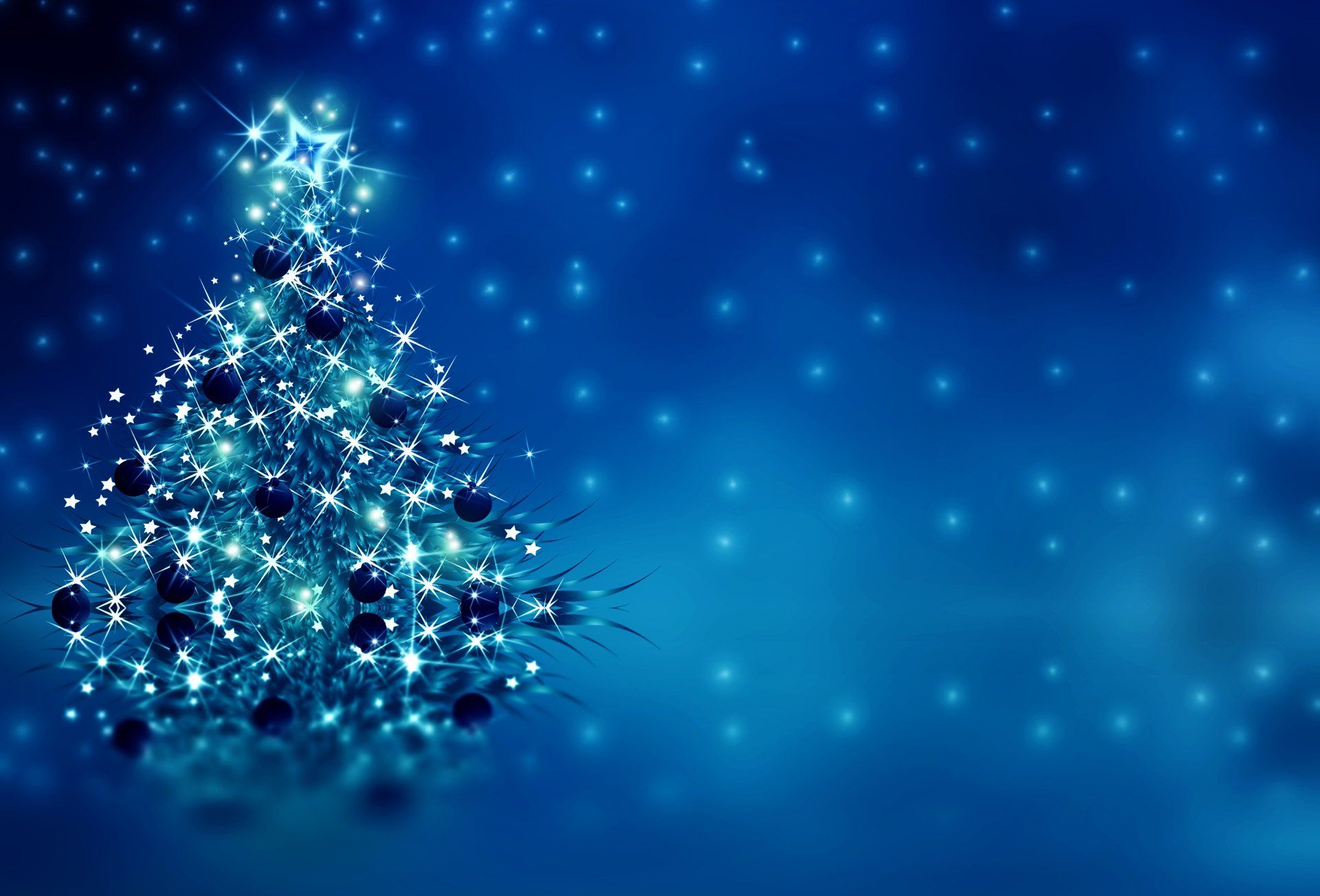 1920x1304 Sparkling Blue Christmas Tree Ultra HD Holiday Wallpaperx3870