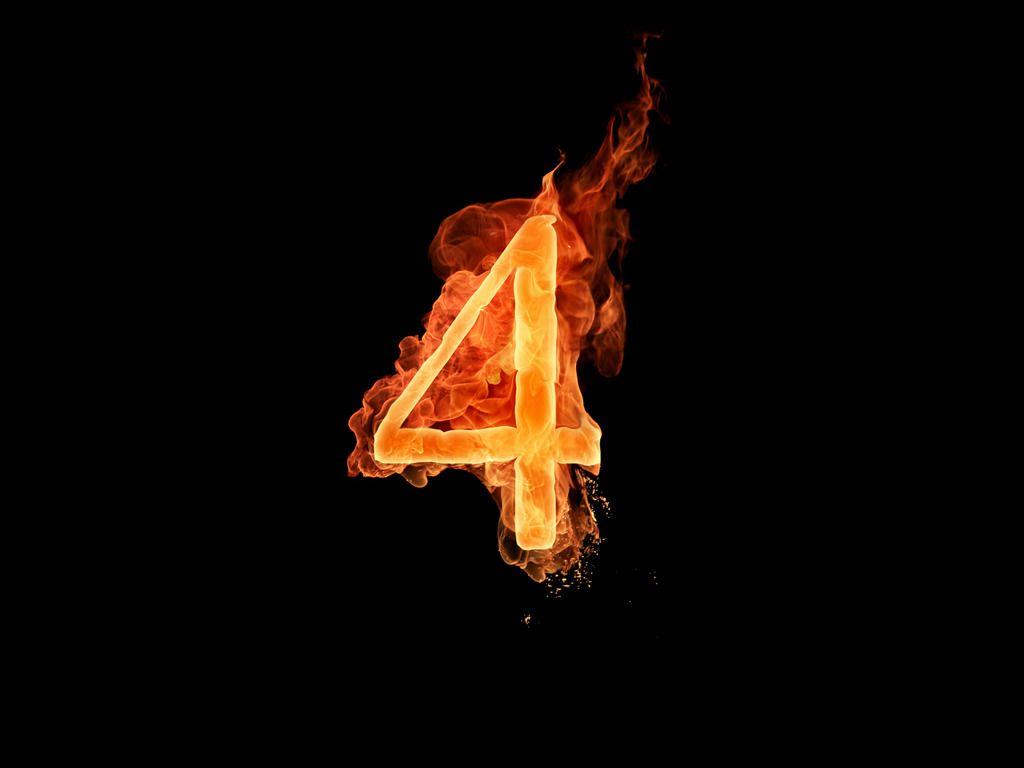 1024x768 Fire Fonts Letters and Fiery Numbers 1024x768 NO.31