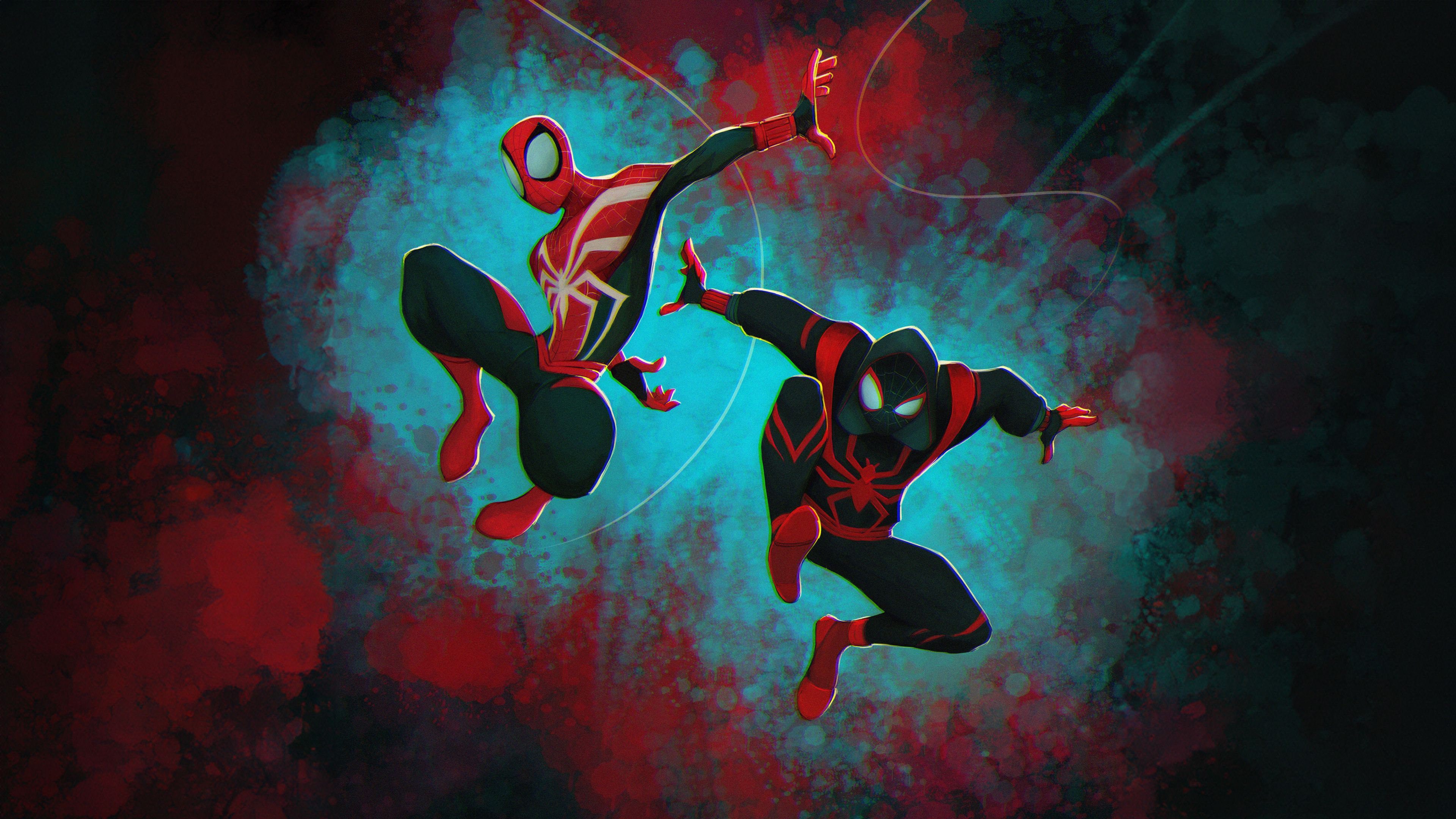 3840x2160 Spiderman And Miles Morales Together Wallpaper, HD Superheroes Wallpaper, 4k Wallpaper, Image, Background, Photos and Picture