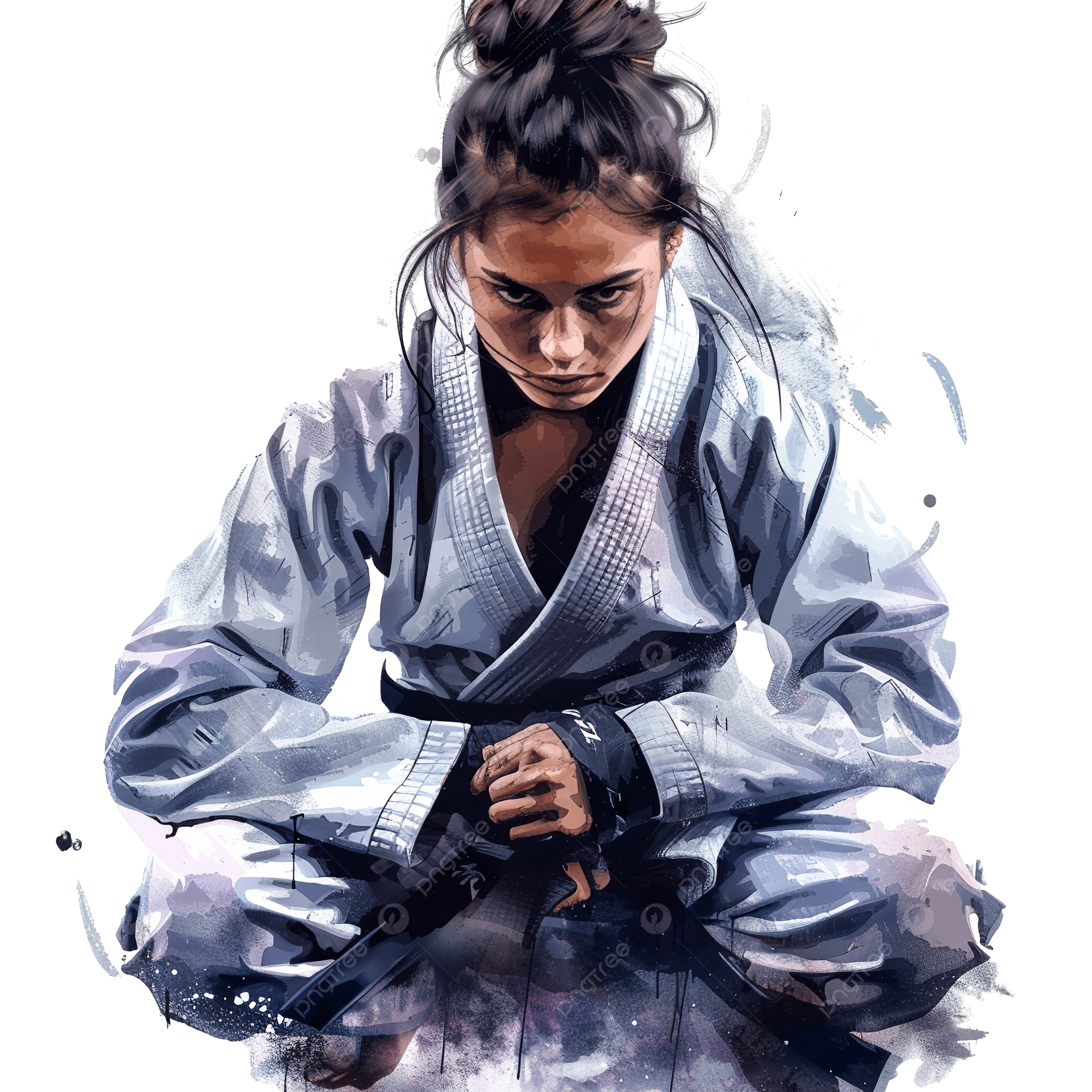 2500x2500 Female Jiu Jitsu Fighter, Jujitsu, Fighter, Athlete PNG Transparent Image and Clipart for Free Download