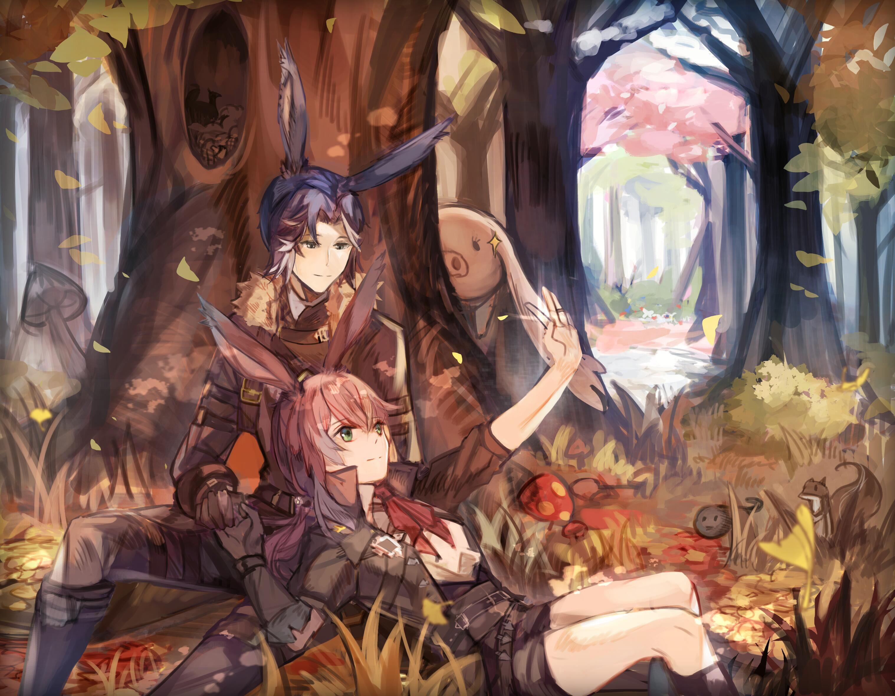 3035x2362 Commissioned art for a wedding planned when Endwalker comes out, because we wanted to get married as a Viera couple. We broke up yesterday, and the art came in a day late