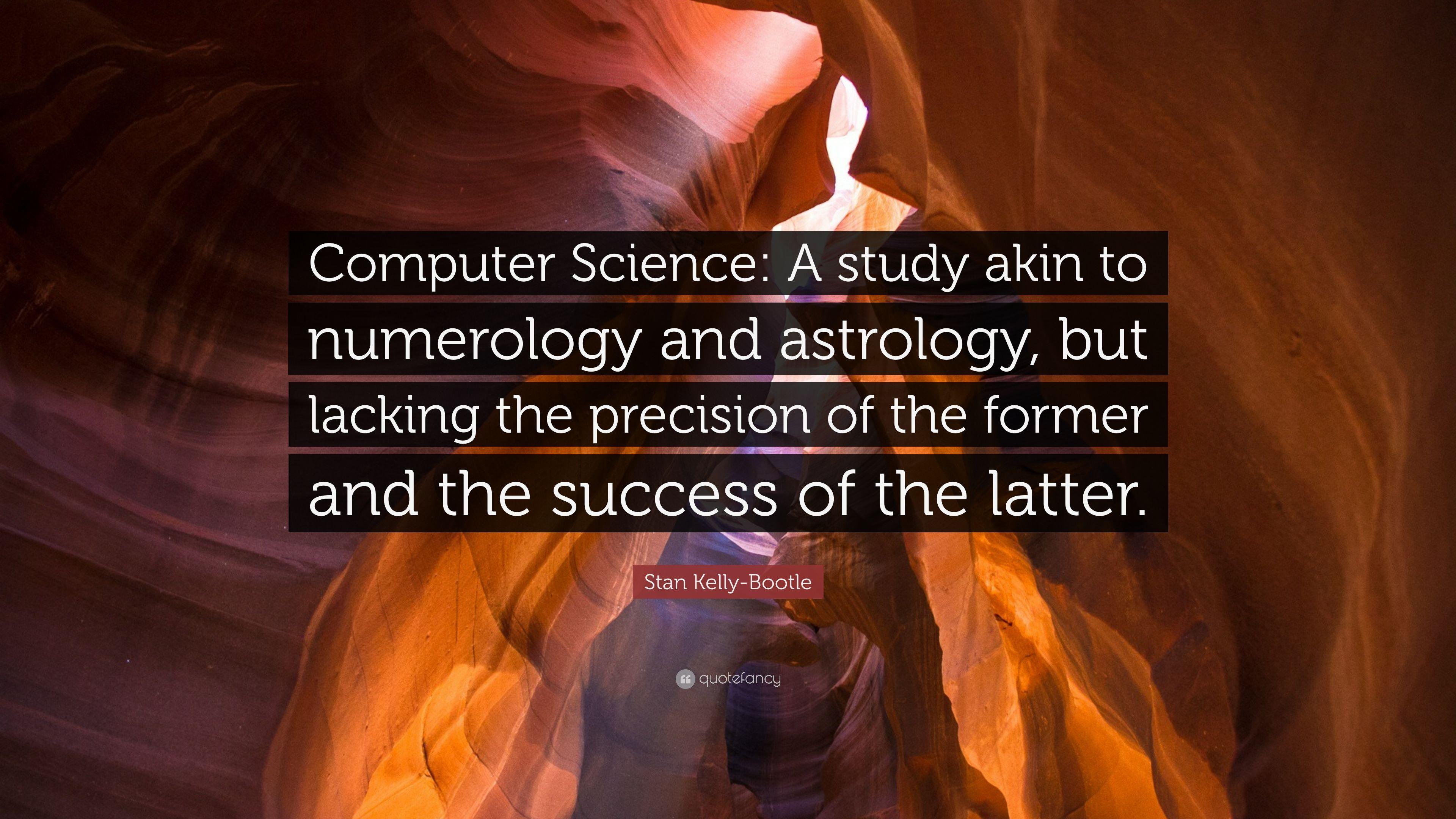3840x2160 Stan Kelly Bootle Quote: “Computer Science: A Study Akin To