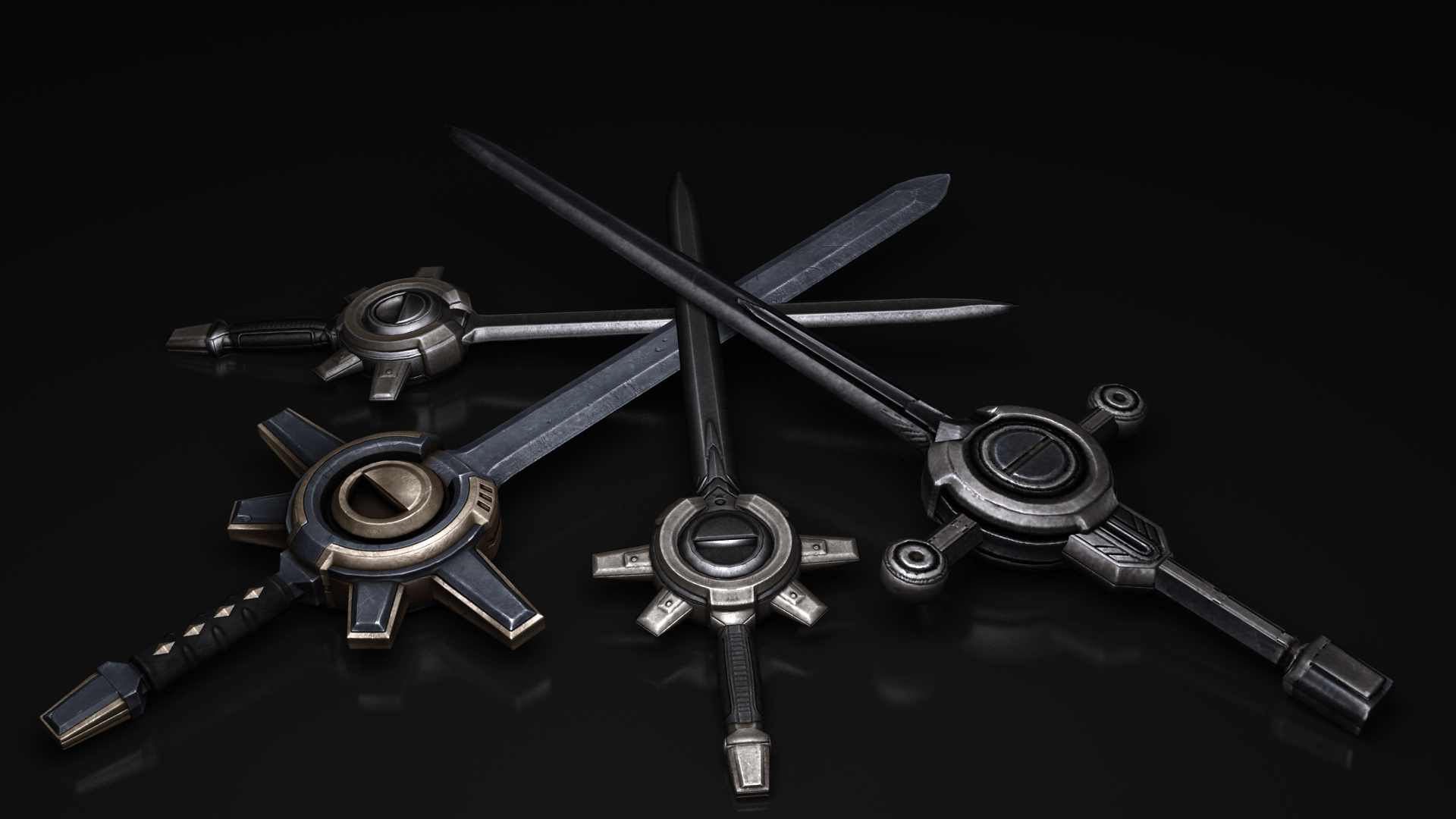 1920x1080 HD Wallpaper: Swords Image For Desktop, Free Download, ZCM HD