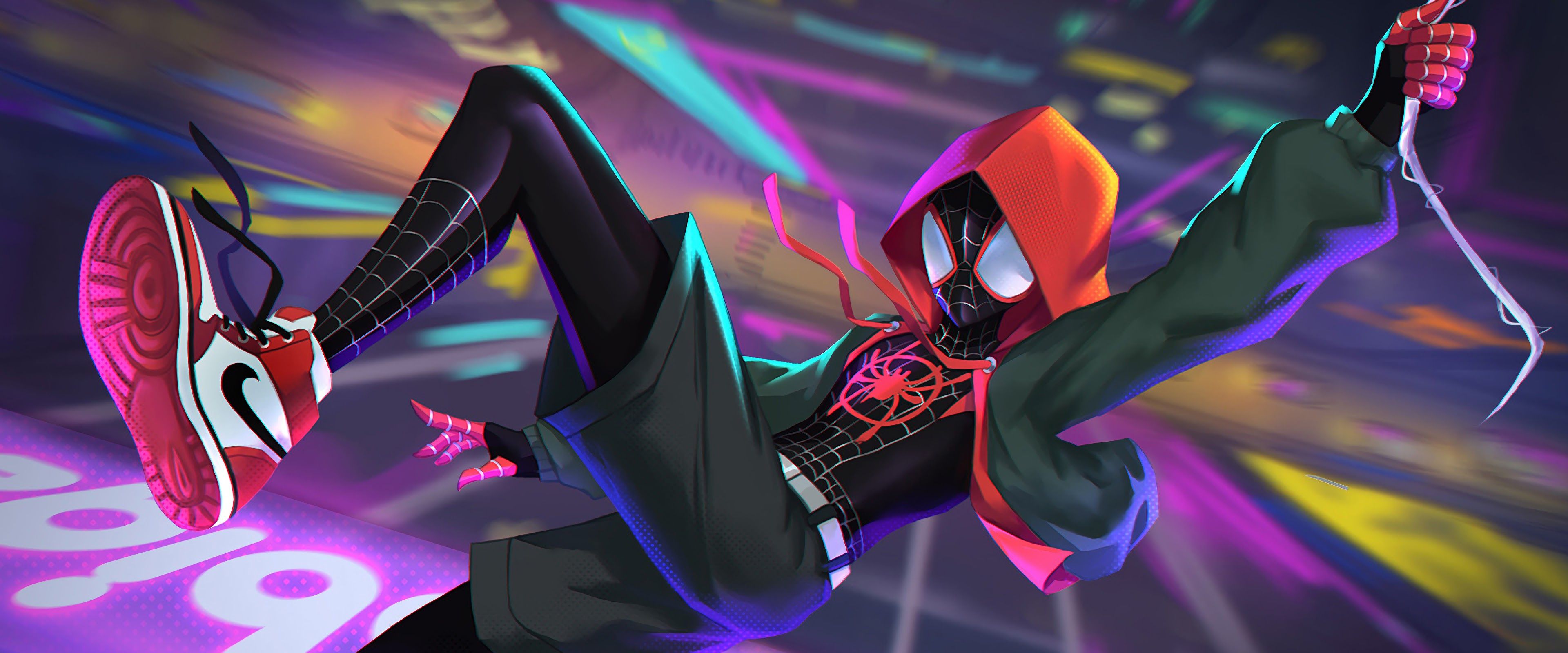 3840x1600 Miles Morales Spider Man: Into The Spider Verse 4K Wallpaper HD