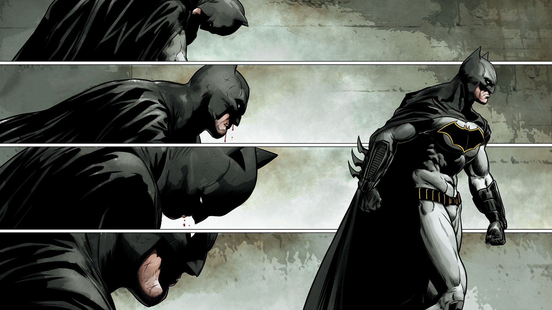 1920x1080 HD Wallpaper: Batman's Evolution Comics Artx1080