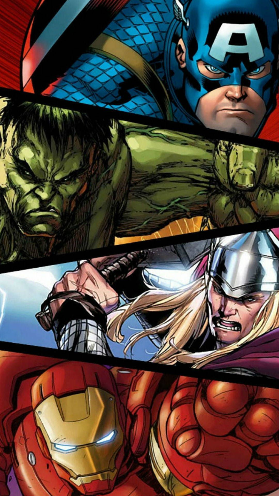 1080x1920 Download Best Avengers Comic Strip Graphic Wallpaper