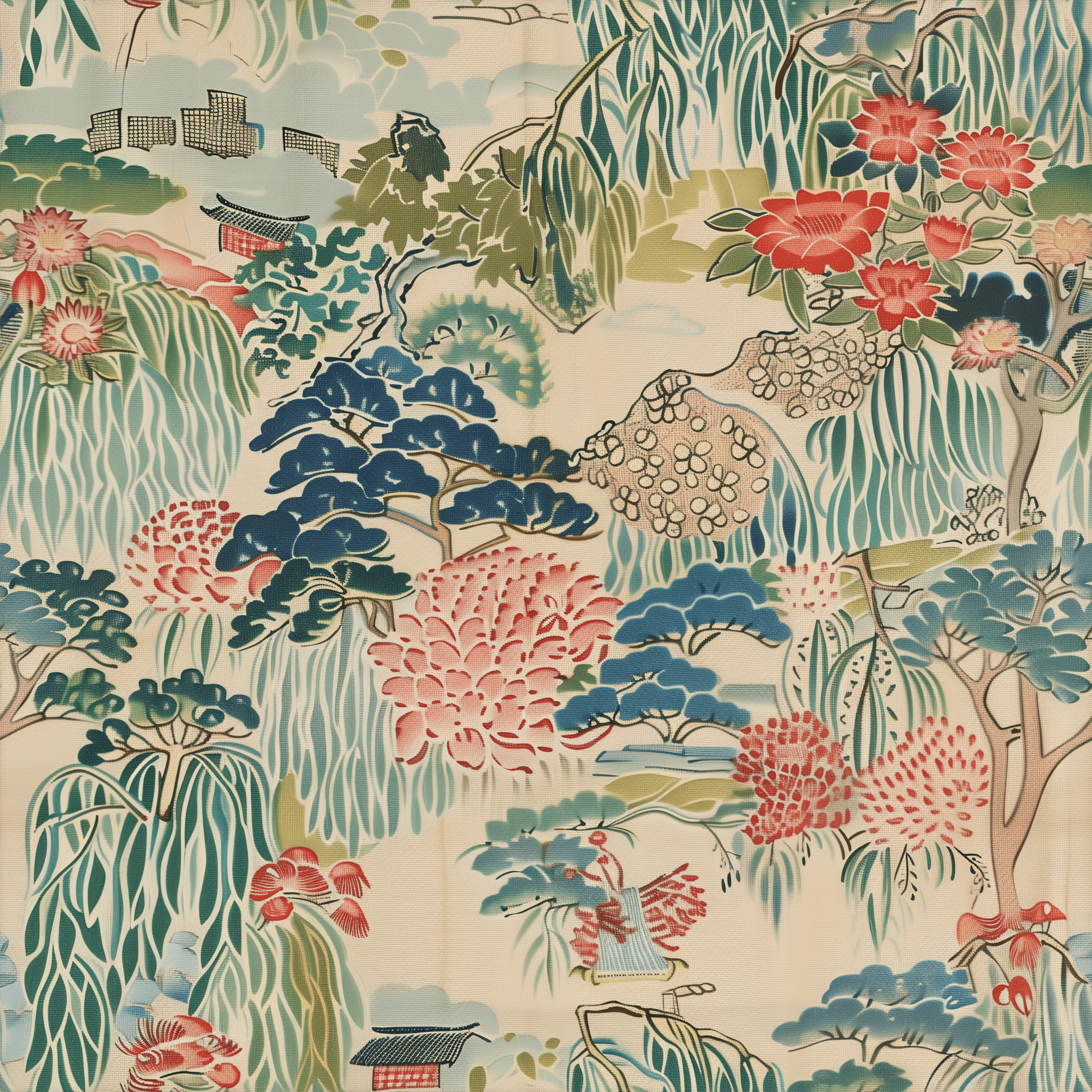 2048x2048 Nostalgic Garden 1 Wallpaper