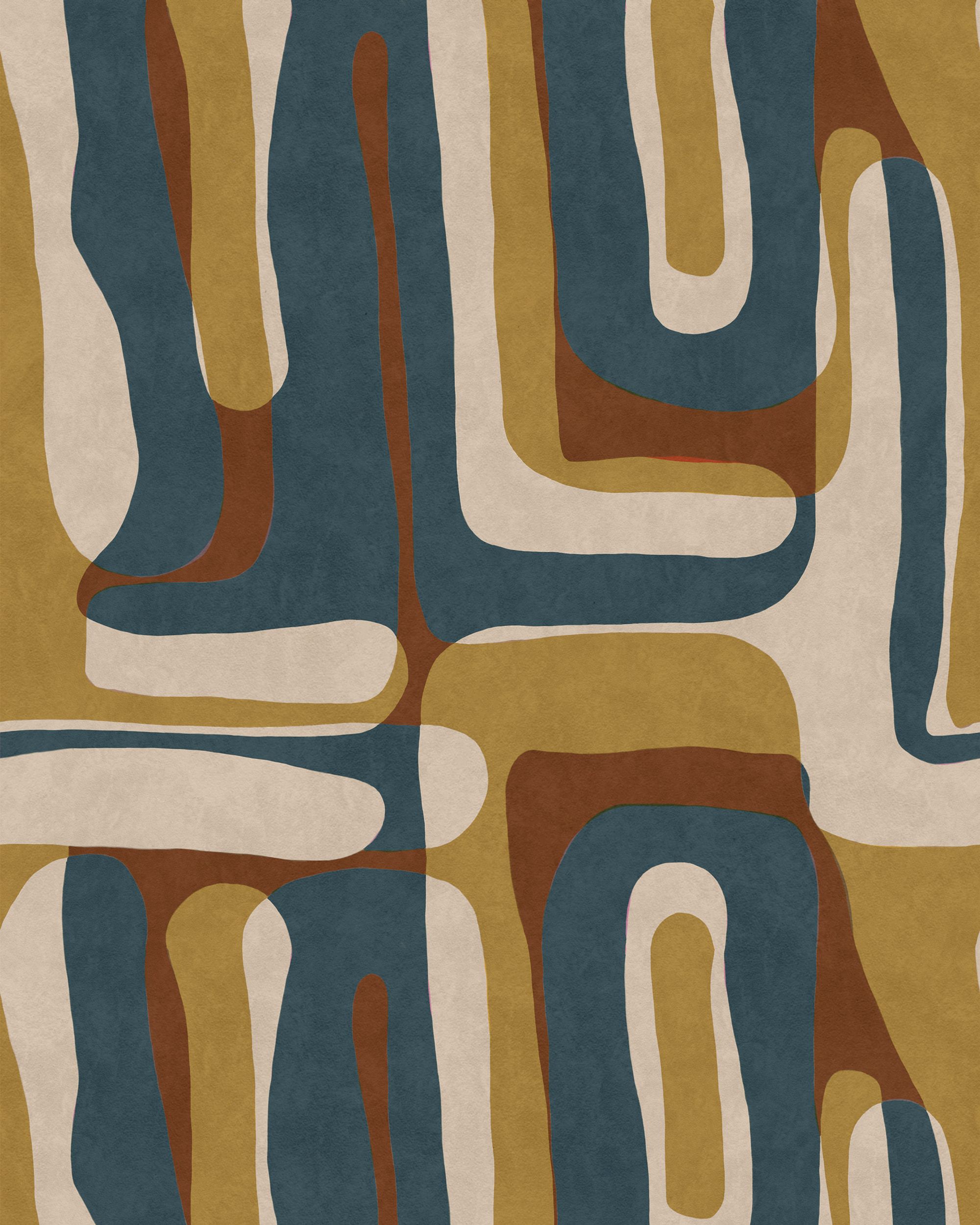 2000x2500 NOSTALGIA Wallpaper MINDTHEGAP Blue Modern Abstract