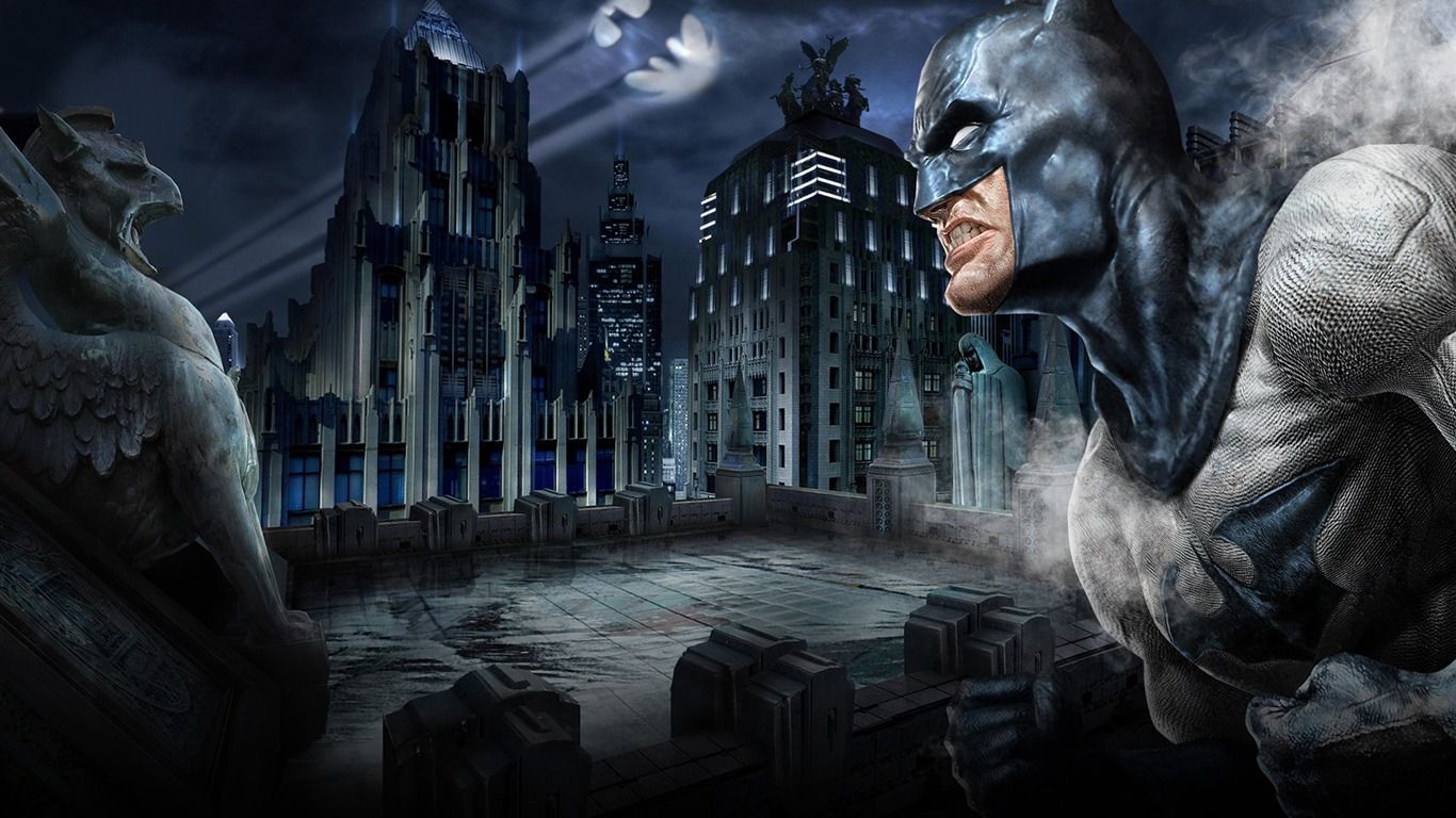 1366x768 Batman in Mortal Kombat VS DC Universe Game Wallpaper