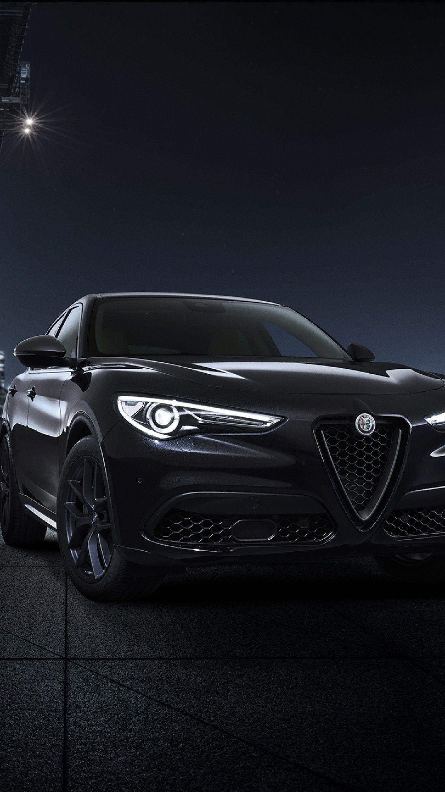 1440x2560 Wallpaper Alfa Romeo Stelvio, Monochrome Edition, Automotive