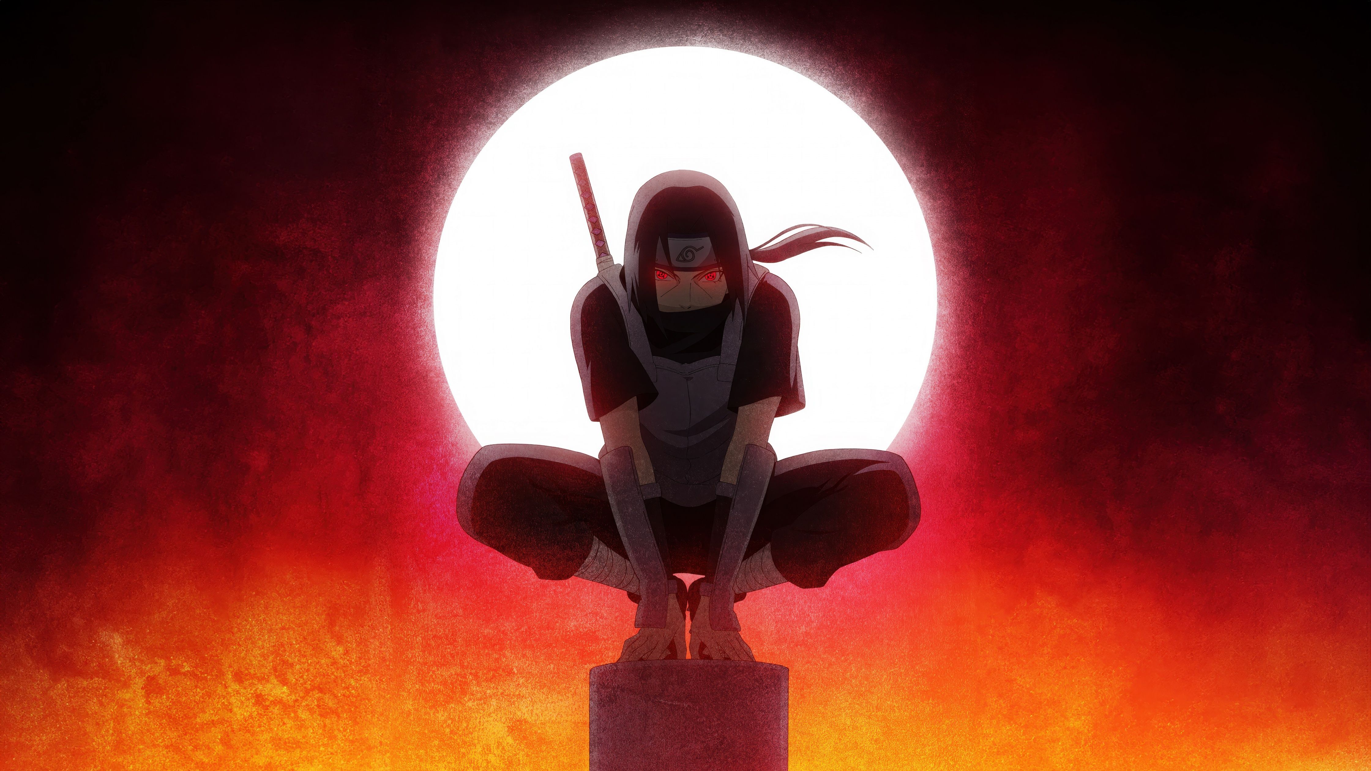 4480x2520 Itachi Uchiha Wallpaper 4K, Iconic, Red aesthetic, 5K, Naruto