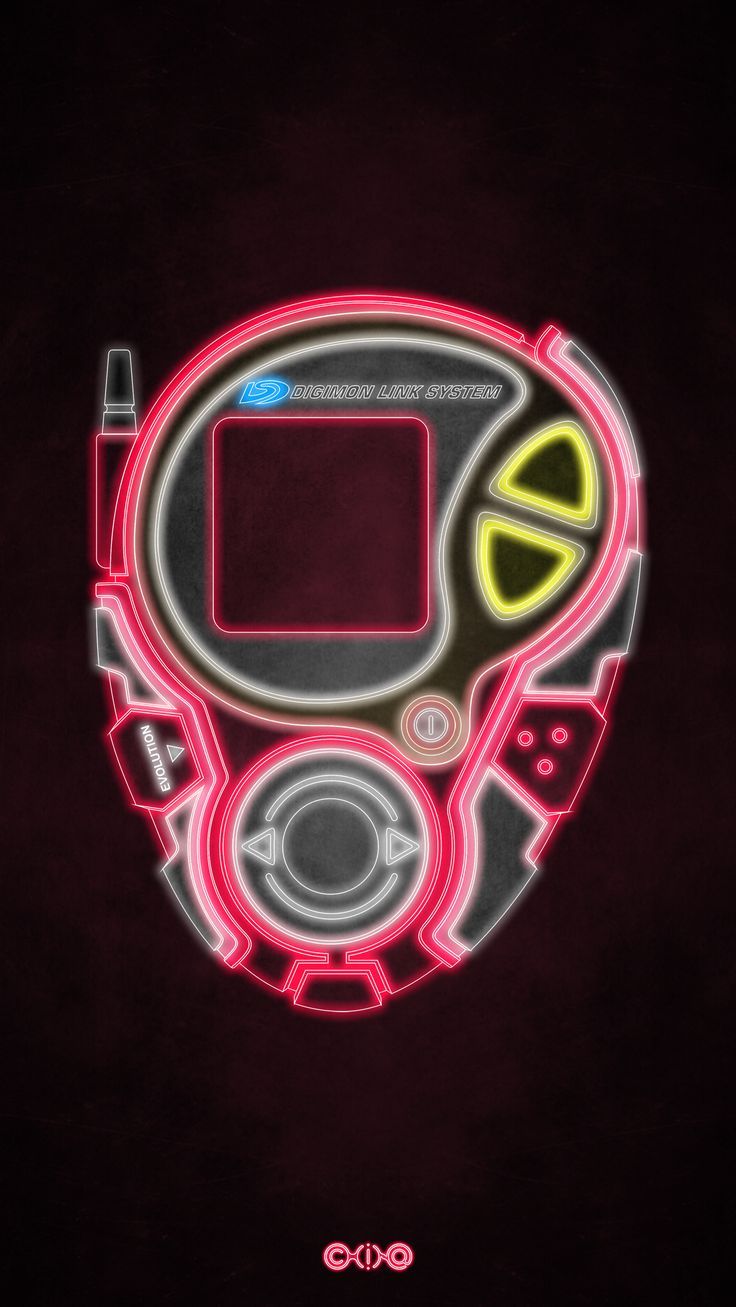 736x1307 Neon Digivice D 3 Jogress Mode: Miyako And Hikari. Black Digivice, Digimon Digivice Logo, Digimon