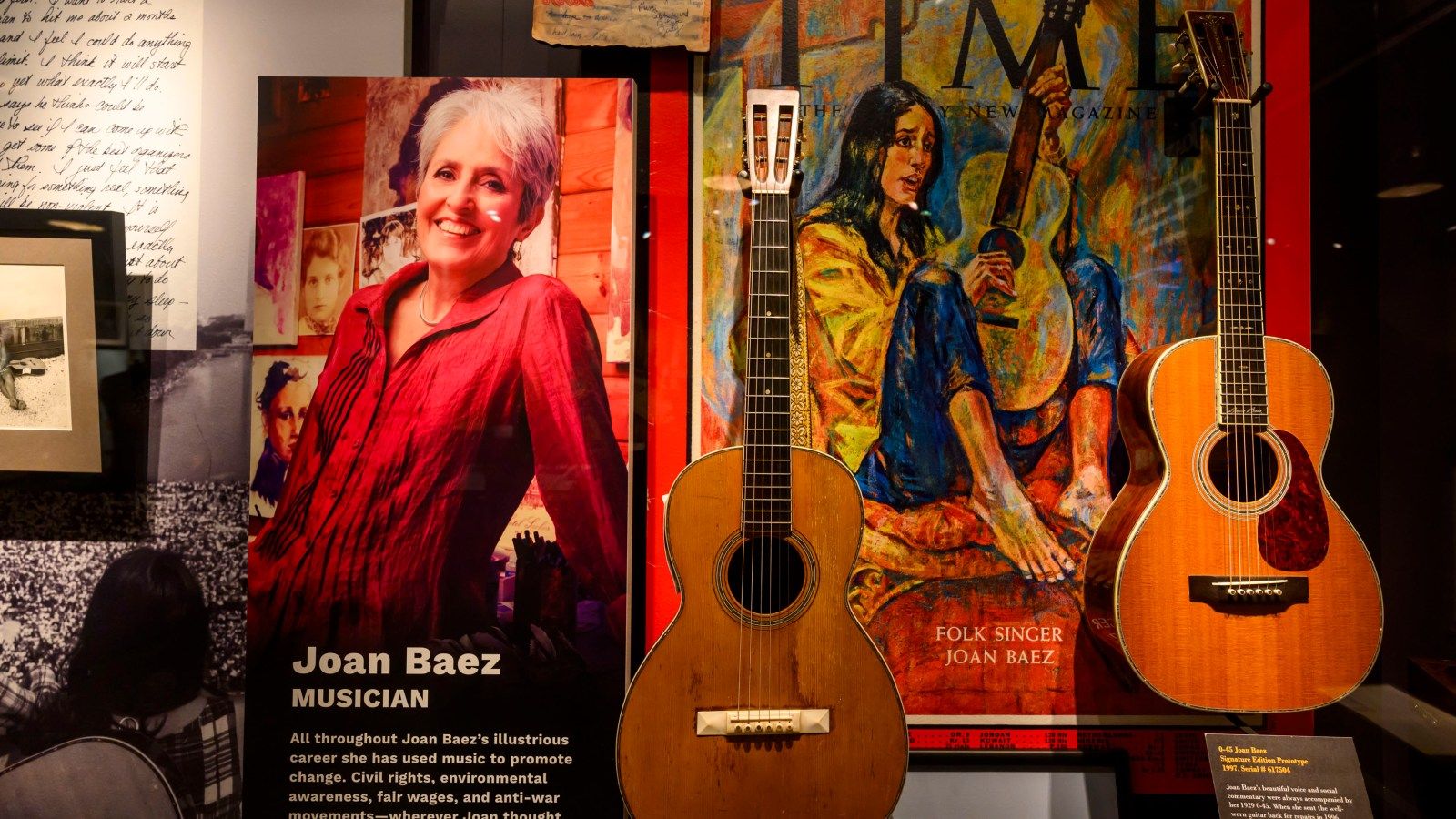 1600x900 Joan Baez exhibit opens at Martin Guitar Museum: Photo