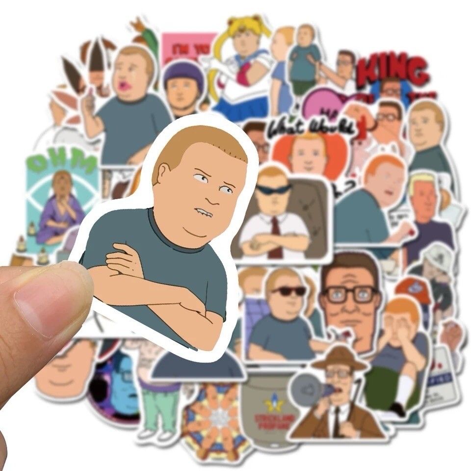 960x960 Hill Boy Character 50pk Stickers Bobby Hank Fun Mix TV Characters FREE SHIPPING