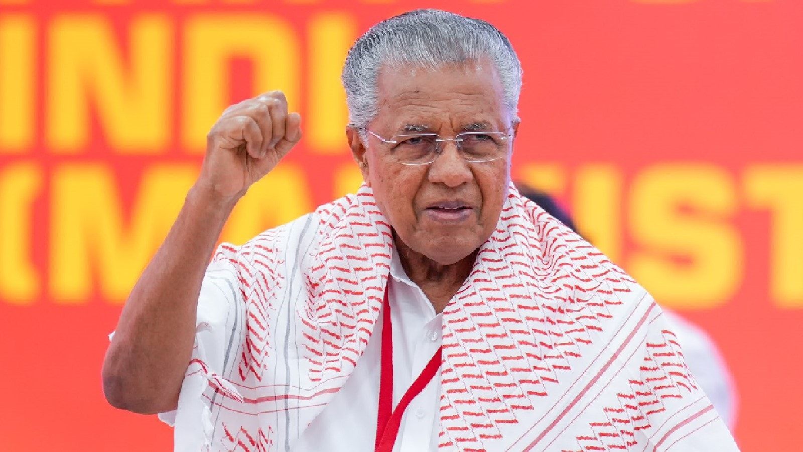 1600x900 Kerala CM Vijayan, CPI(M) Leaders Wear Palestinian Symbol Keffiyeh In Big Solidarity Message
