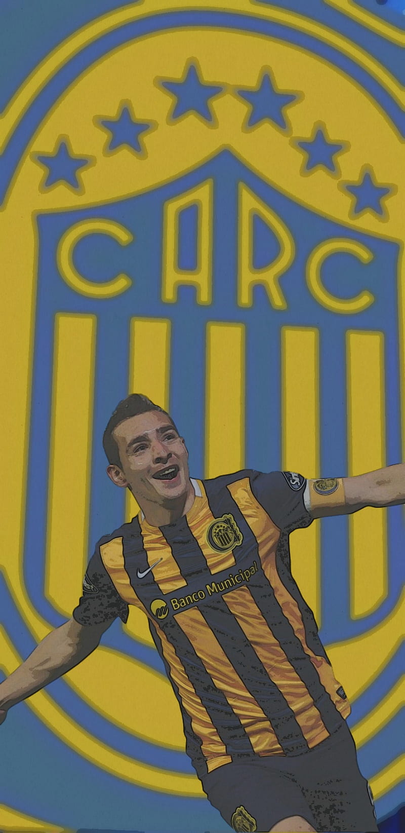 800x1644 Marco ruben, yellow, argentina, blue, central, football, liga, rosario, superliga, HD phone wallpaper