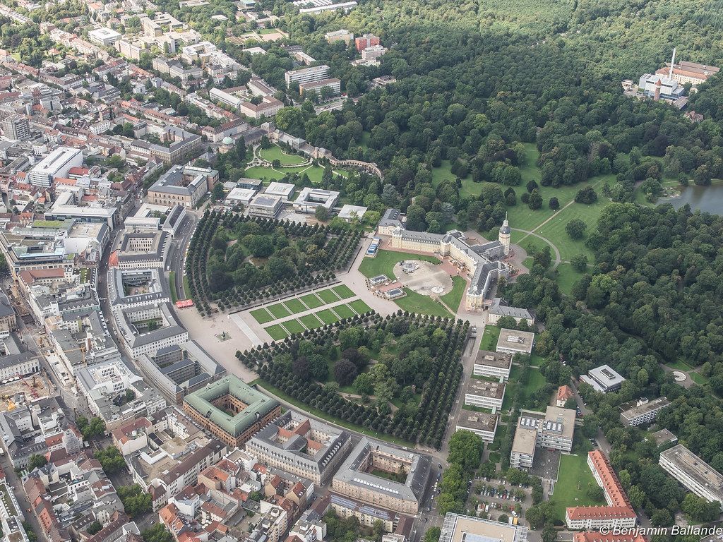 1024x768 Flying over Karlsruhe : Germany. Flying over Karlsruhe : Ge