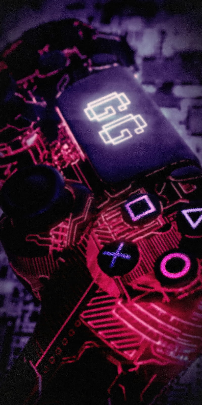 800x1600 Gg, computer, game, gamer, led, lights, lofy, playstation, ps tv, HD phone wallpaper