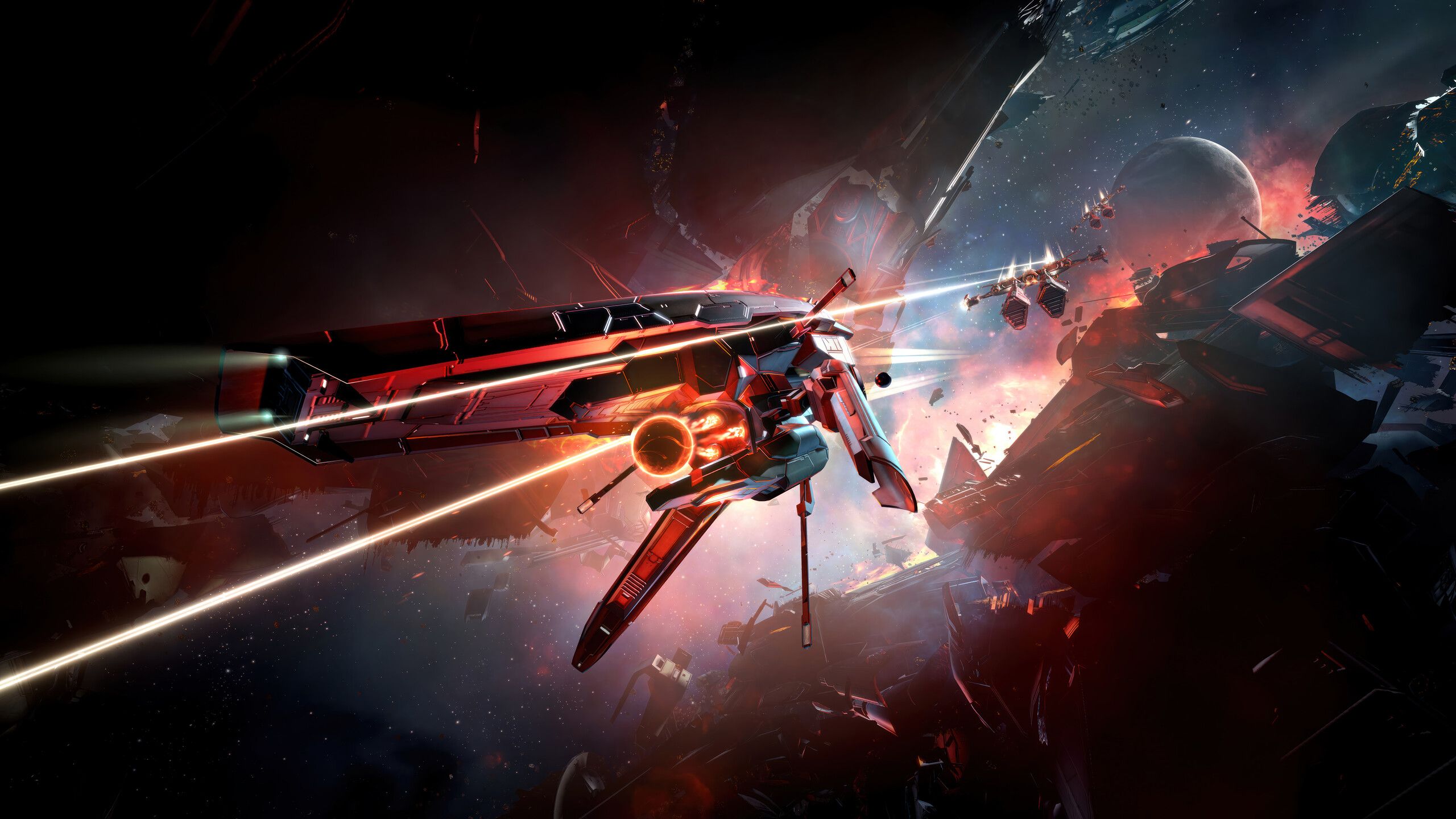 2560x1440 EVE Online Space Battle Game Wallpaper 4K HD PC i