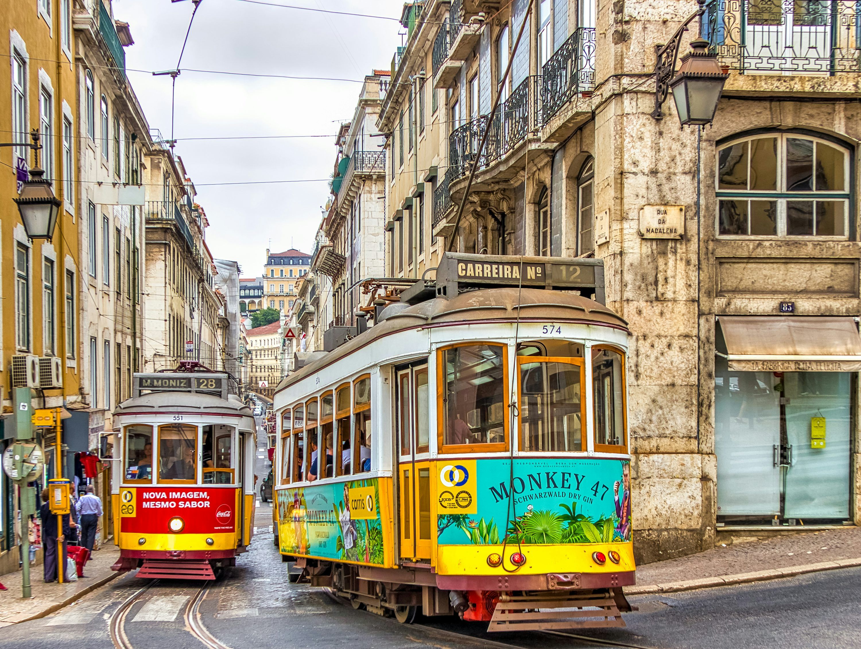 3000x2261 Yellow and white tram on street during daytime photo