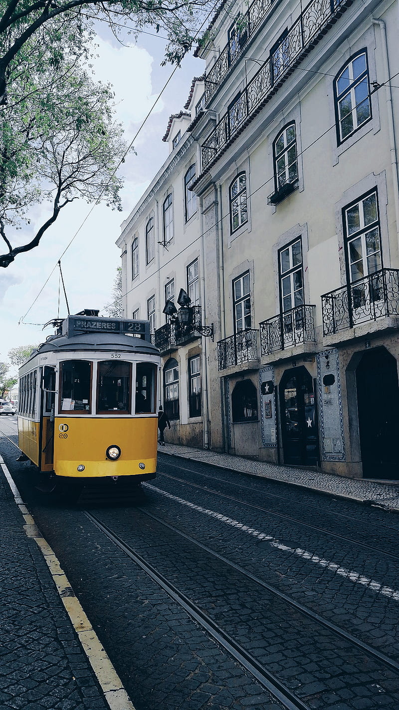 800x1422 HD tramway urban wallpaper