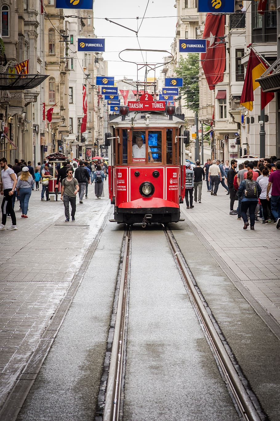 910x1365 tram, taksim square, city, taksim, square, historical, retro, urban