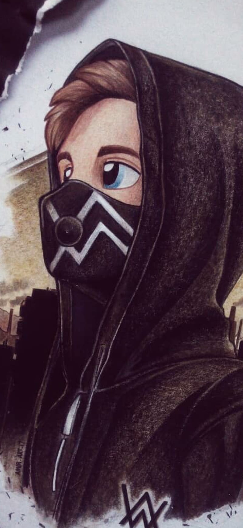800x1733 Alan Walker, different world, walker, HD phone wallpaper