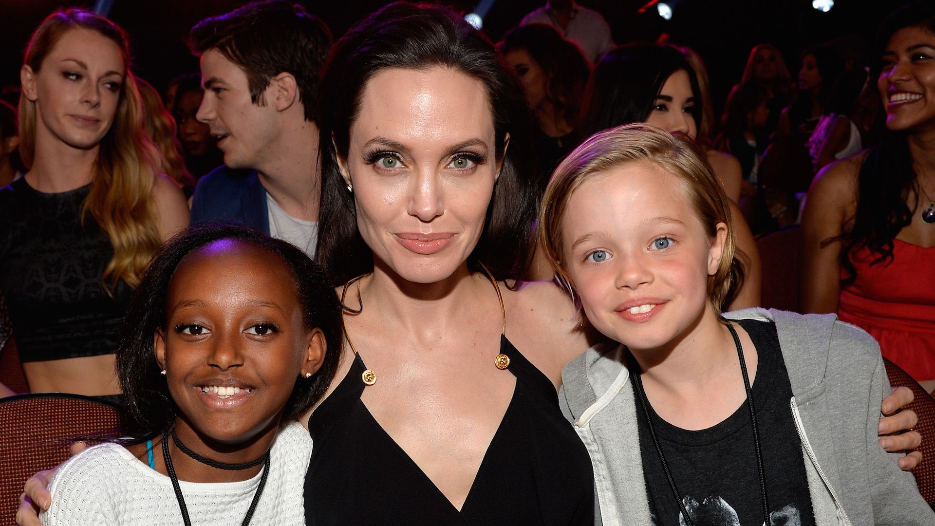 1920x1080 Angelina Jolie Spotted at Disneyland With Kids Celebrating Shiloh's 11th Birthday