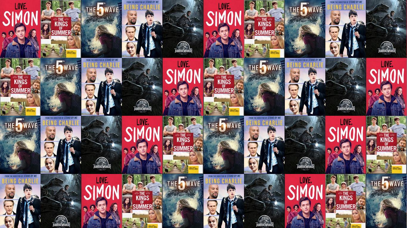 1366x768 Love Simon Kings Summer 5th Wave Being Charlie Wallpaper « Tiled Desktop Wallpaper