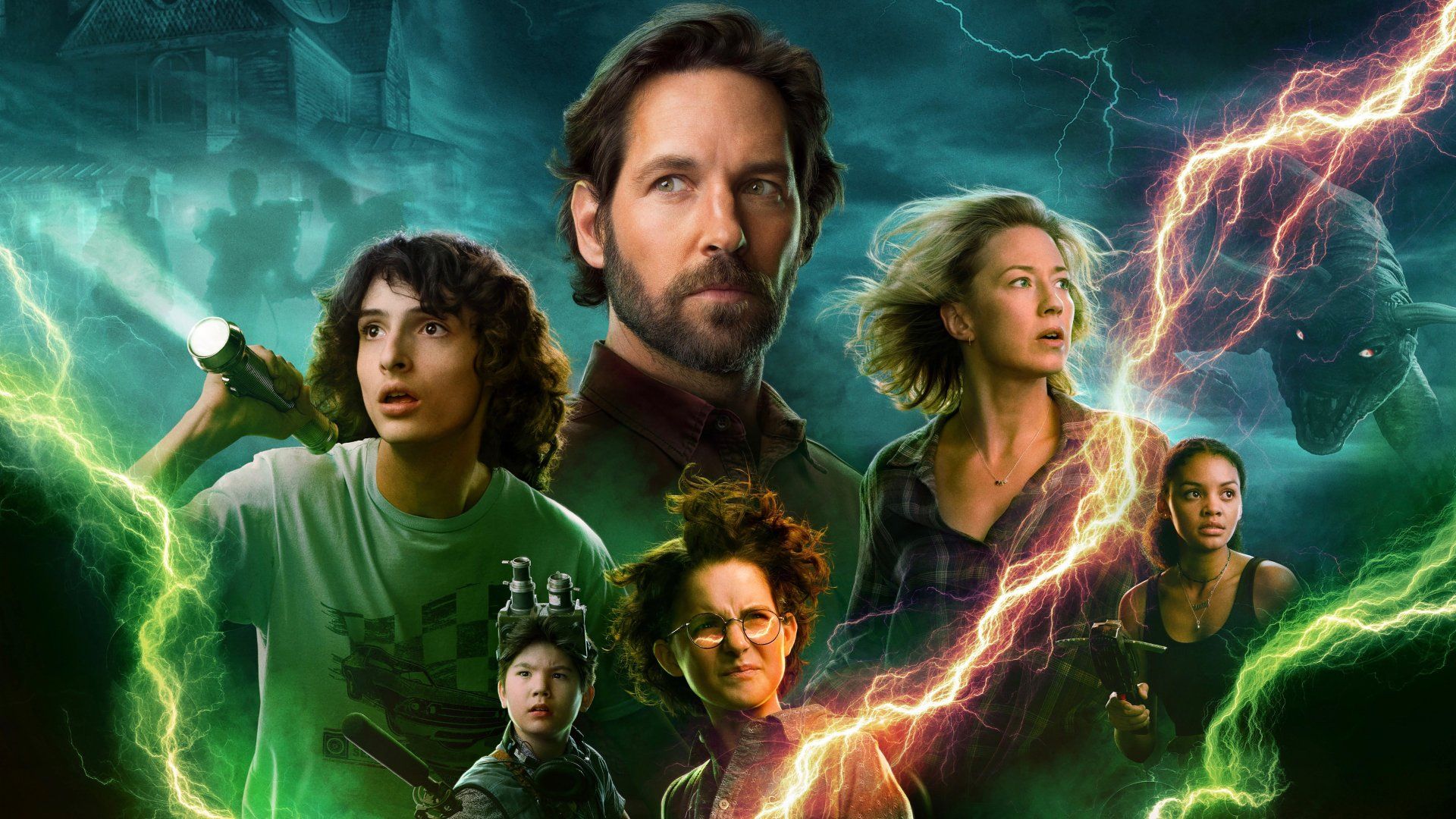 1920x1080 Download Carrie Coon Paul Rudd Mckenna Grace Finn Wolfhard Movie Ghostbusters: Afterlife HD Wallpaperx1898