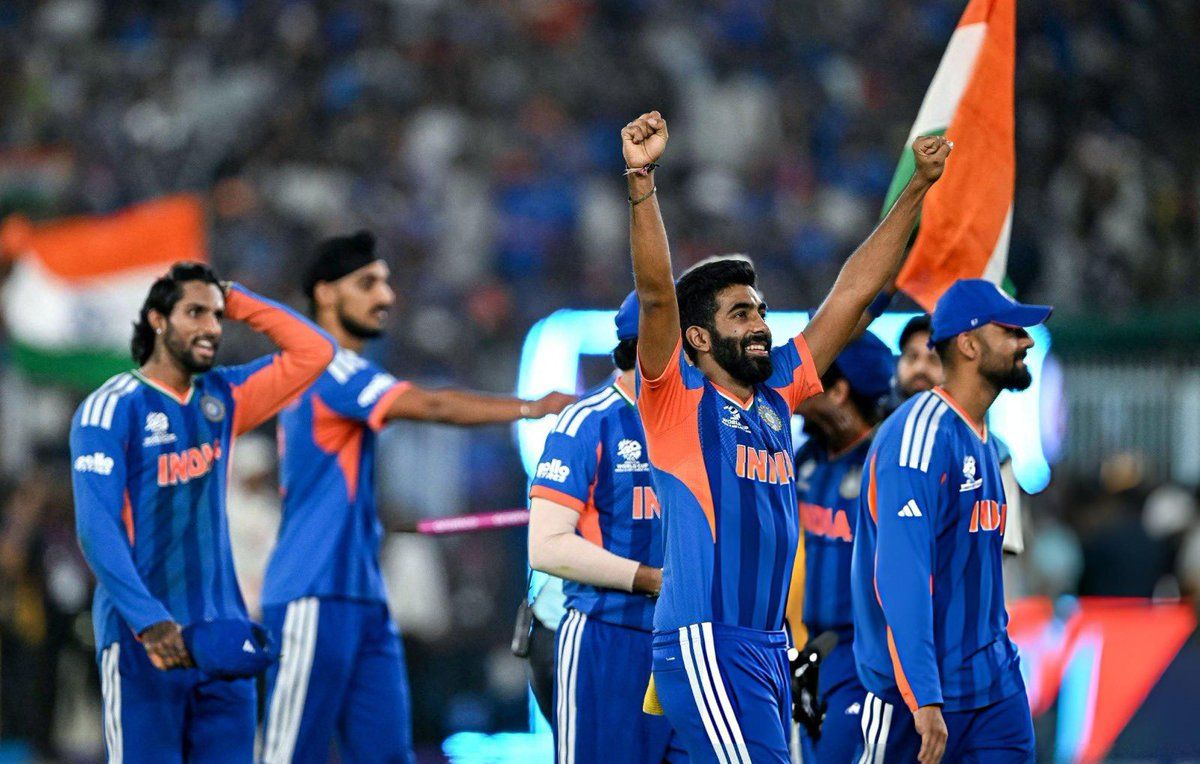 1200x764 Champions! Once again! #T20WorldCup. Proud to see #TeamIndia lift the trophy in my hometown. Special moment!