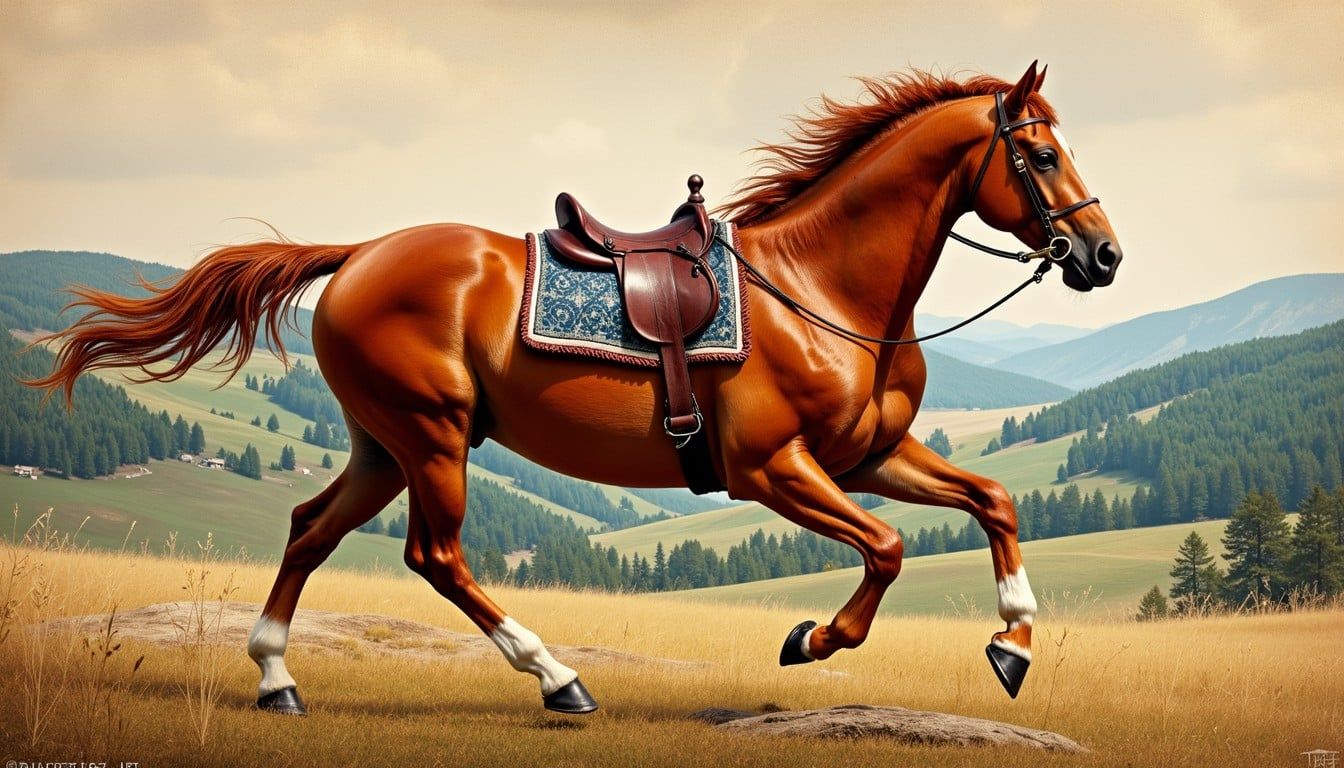 1344x768 Free Galloping chestnut horse Image, Galloping, Chestnut
