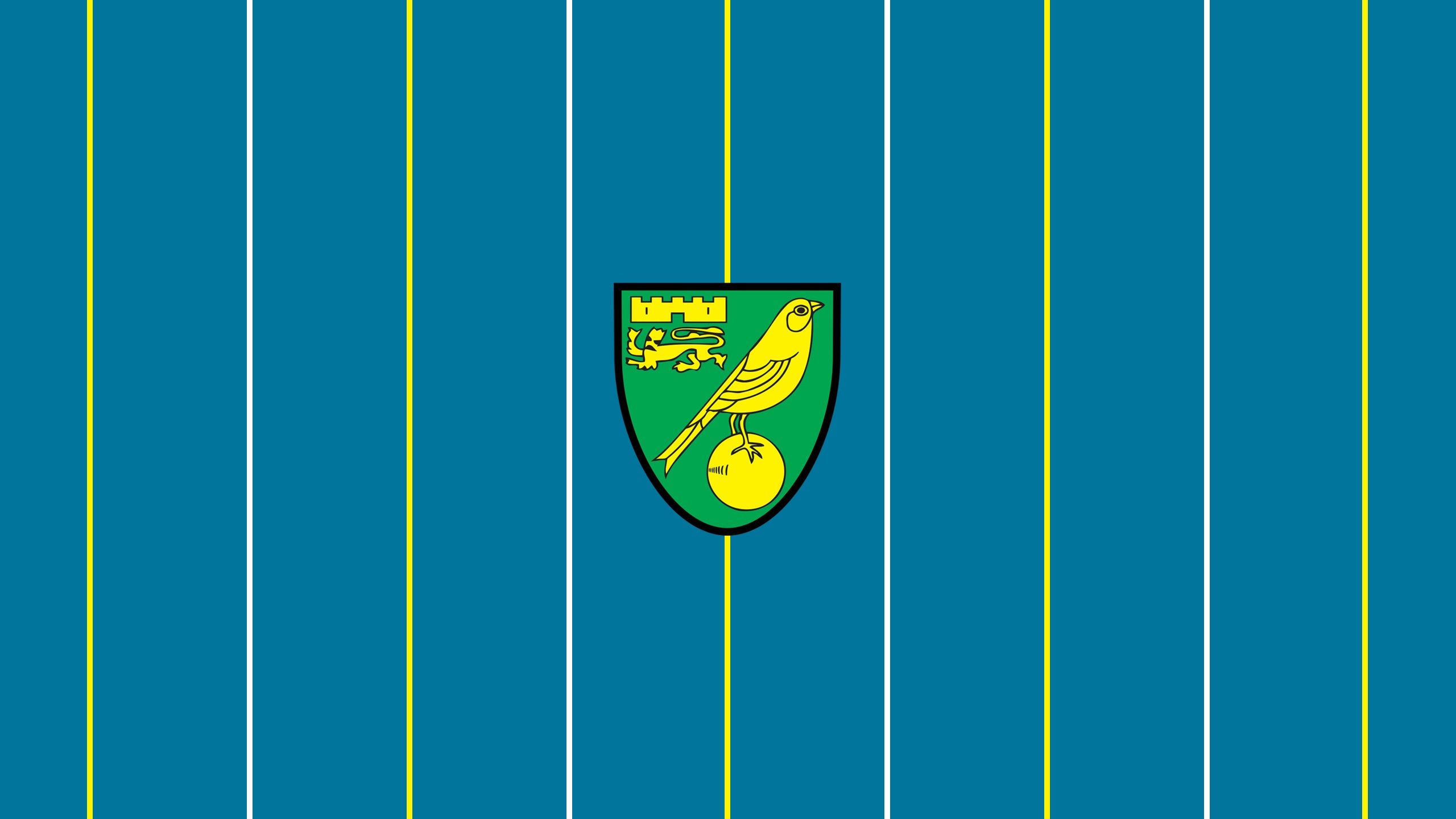 2560x1440 Blue Lines Emblem Logo Soccer HD Norwich City F.C Wallpaper