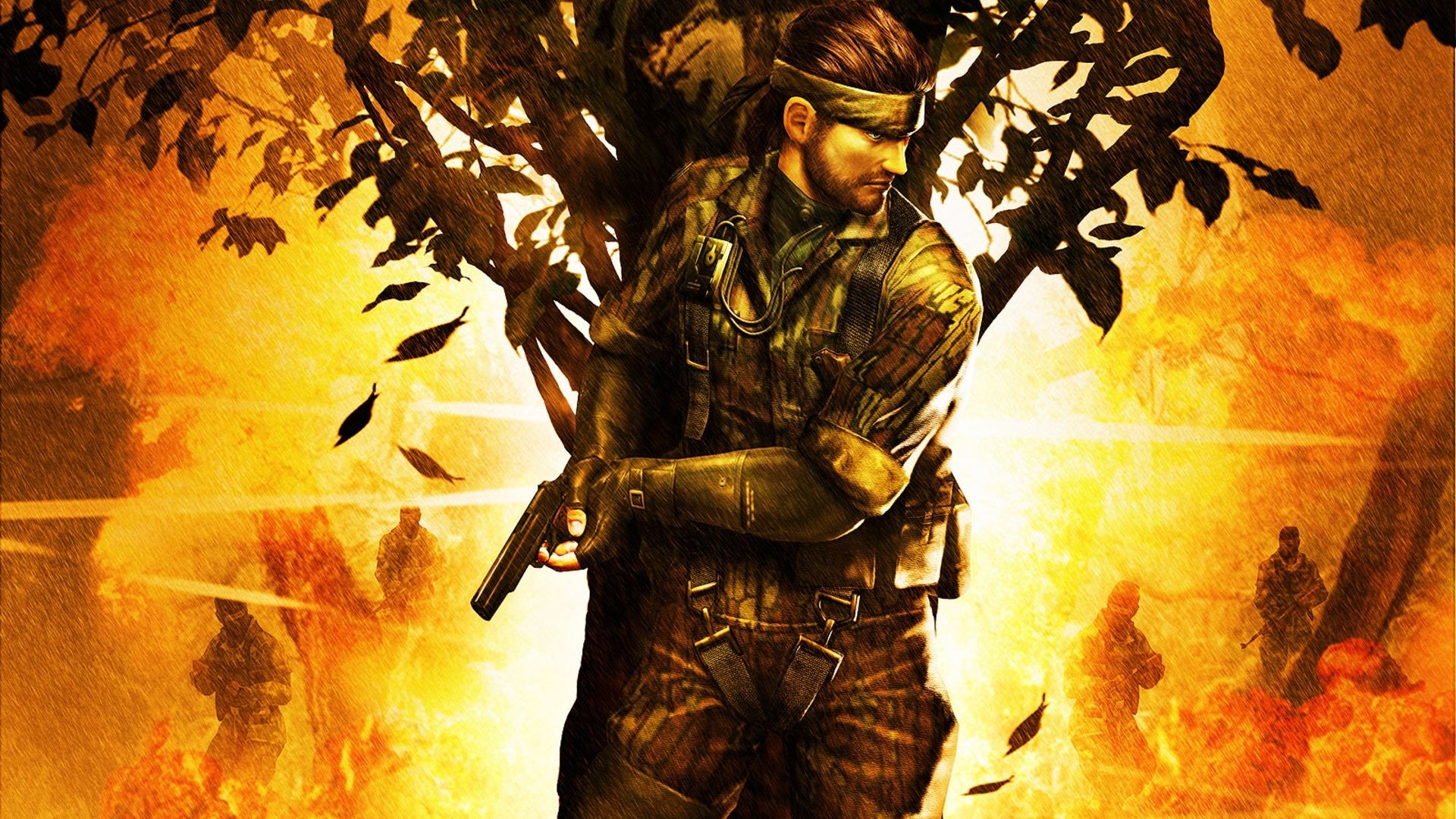 1920x1080 Naked Snake, Metal Gear Solid 3: Snake Eater, Metal Gear Solid, Video games, PlayStation Big Boss, Orange, Warm colors Wallpaper HD / Desktop and Mobile Background