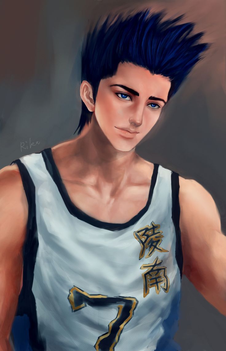 735x1139 SLAM DUNK Sendoh Akira Fan Art