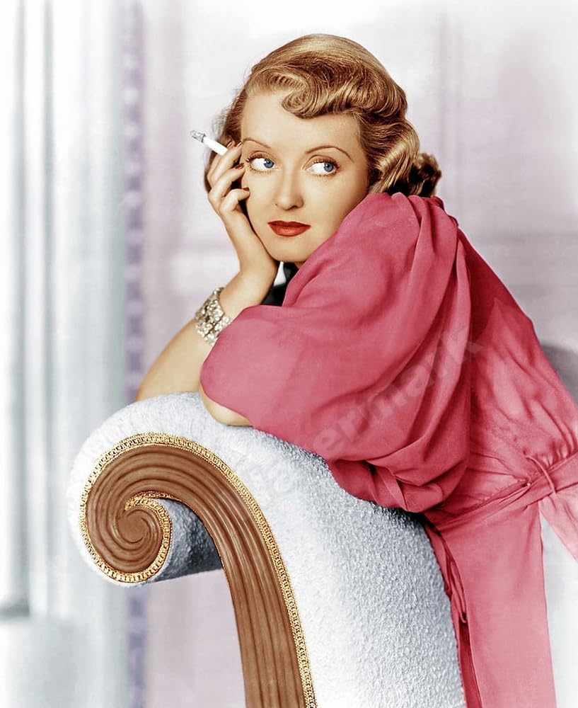 817x1000 Bette Davis Smoking In Stunning Color Photo Art Print by PHOTOOH! Wall Art Photo Posters Canvas Photograph RePrint RP (24 X 36 STRETCHED CANVAS PRINT): Posters & Prints