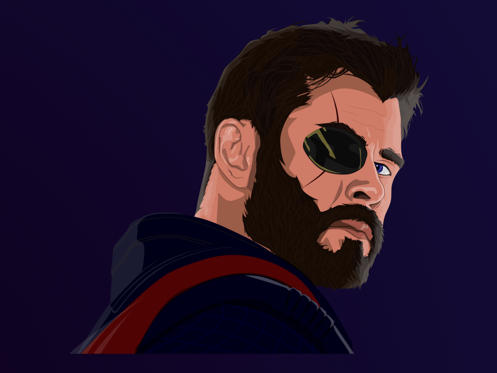 1600x1200 Thor Vector Wallpaper