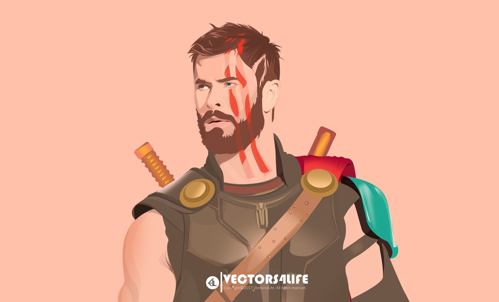 1702x1032 Vector Illustration Ragnarok (1). Image - Behance