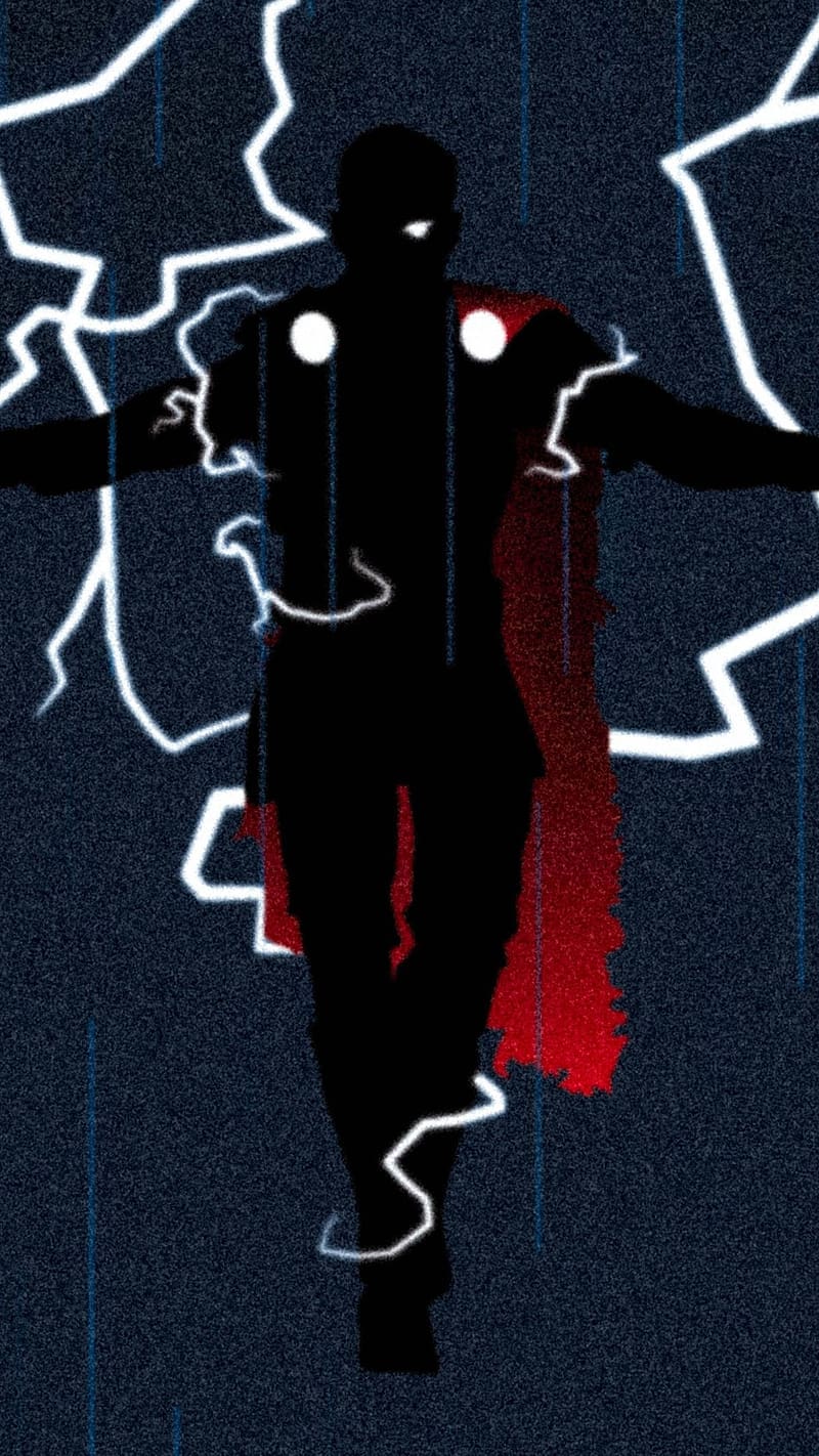 800x1422 Avengers Thor, art, superhero, avengers, vector art, HD phone wallpaper