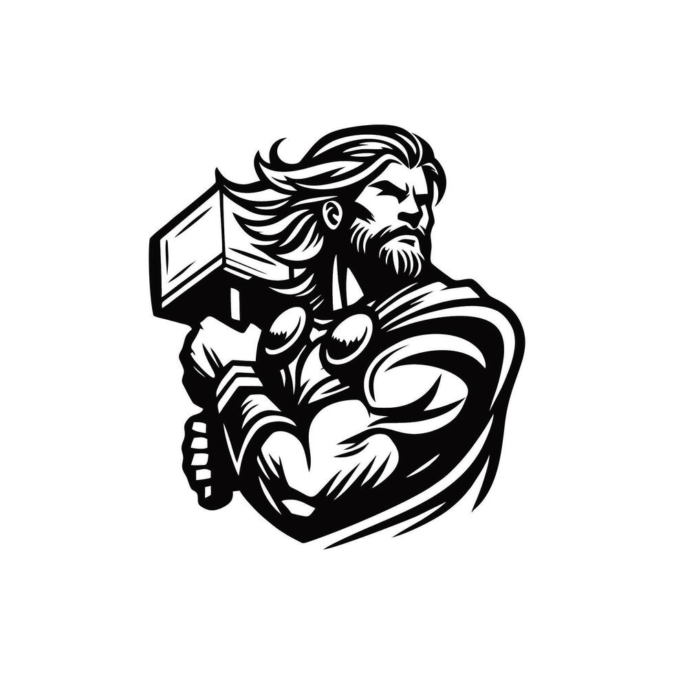 980x980 Thor the mighty warrior with hammer