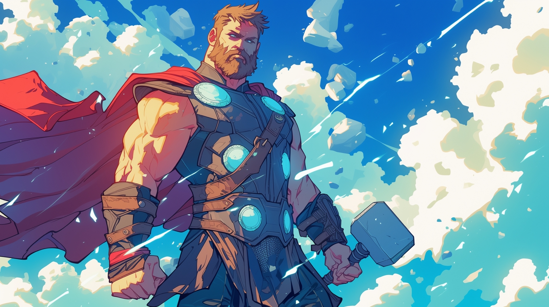 1920x1076 Thor Marvel Comics 2K24 Digital Wallpaper, HD Artist 4K Wallpaper, Image and Background